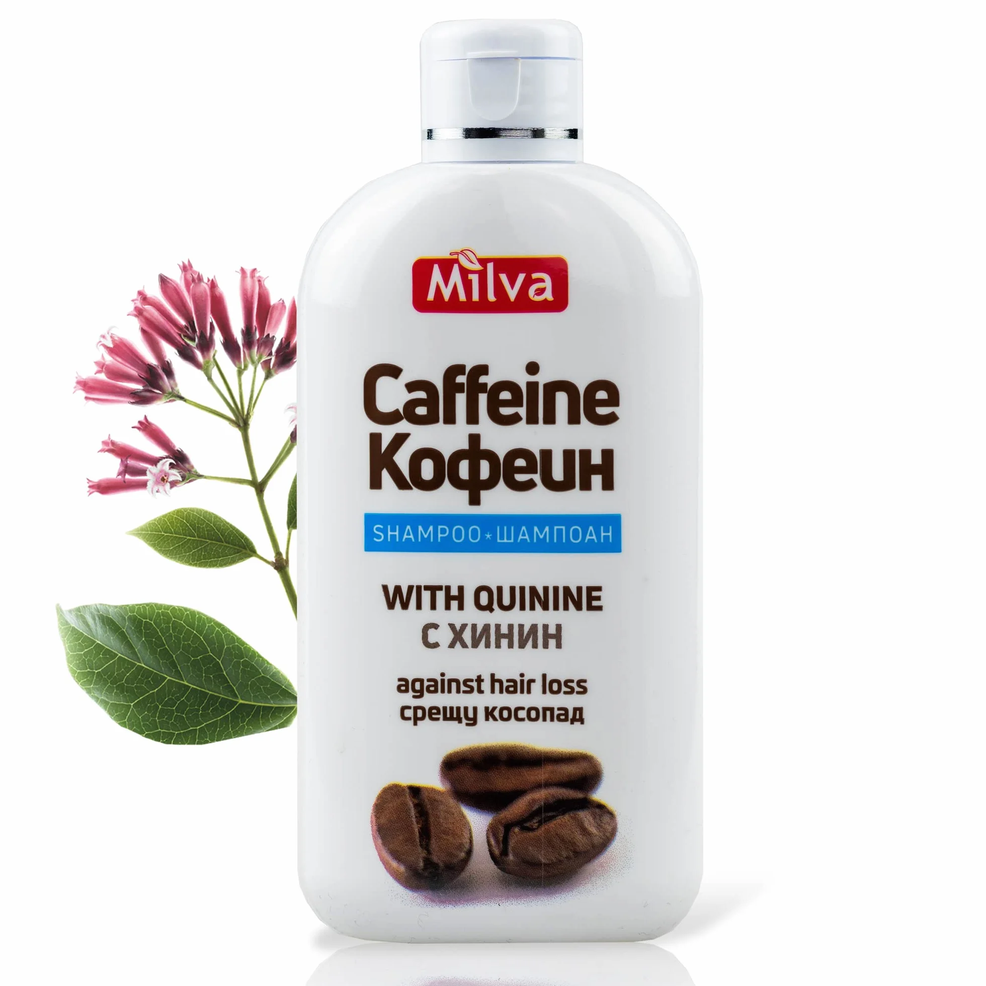 Milva Champú con Cafeína y Quinina 200 ml Fortalecedor para Cabello Fino