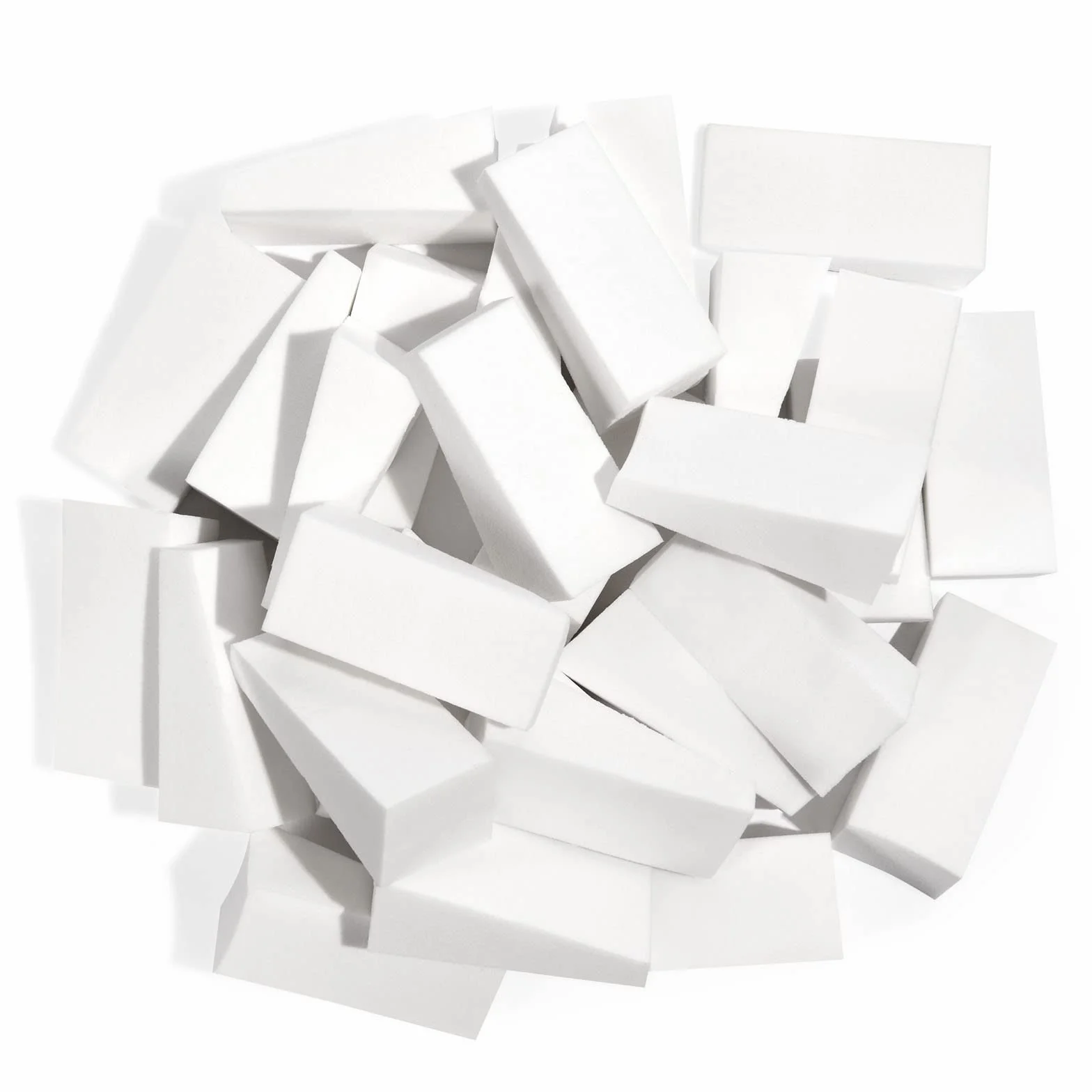 48 Piezas Esponjas de Maquillaje Triangulares Sin Látex - Blanco