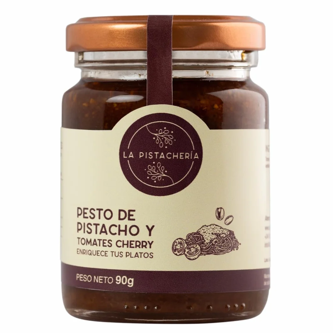 Pesto de Pistacho y Tomates Cherry Gourmet Salsa Artesanal para Pasta 90 g