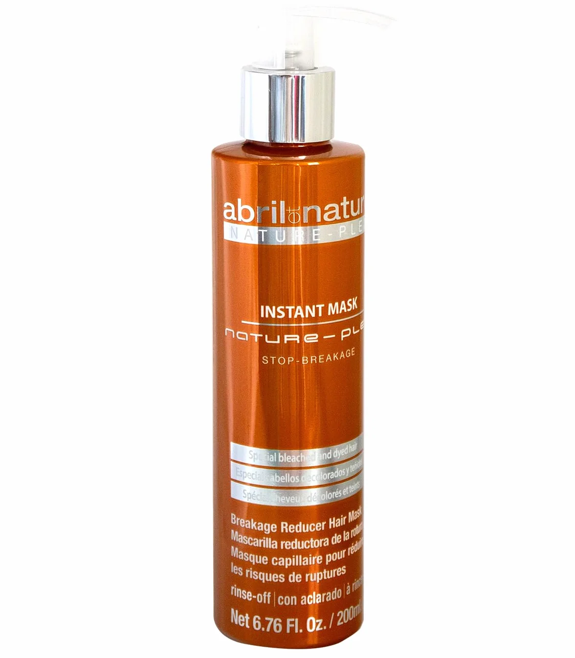 abril et nature Set Cuidado Capilar Reparador Nature Plex STOP Rotura Champú Mascarilla Sérum Cabello Dañado 550 ml
