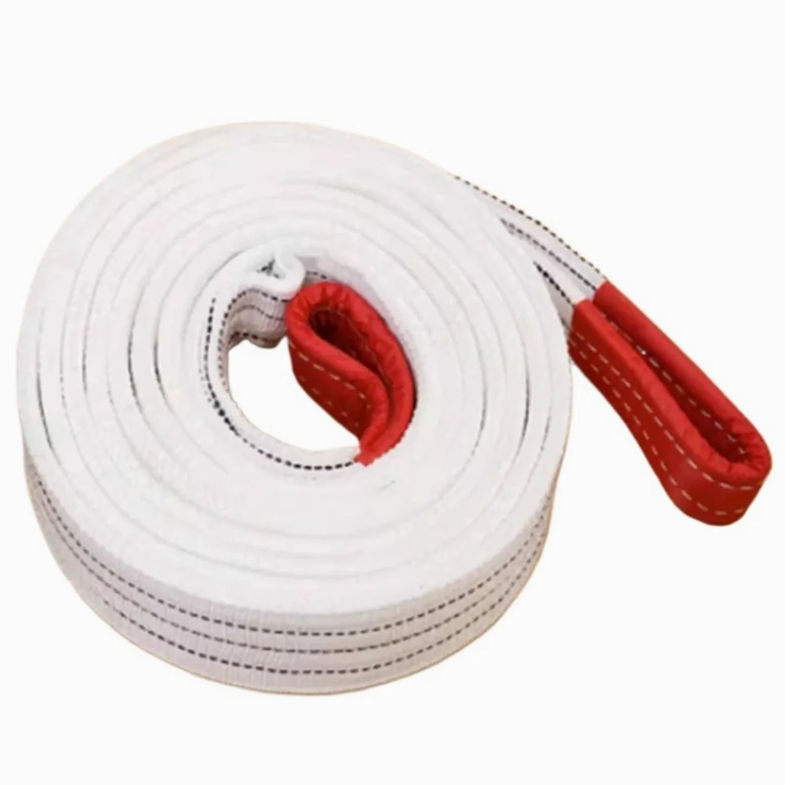 Eslinga de elevación de 1T, 2T y 3T, Eslinga de cincha para grúa de 4 Capas, cinturón de tracción para elevación, Correas de Carga para Objetos Pesados.,1T