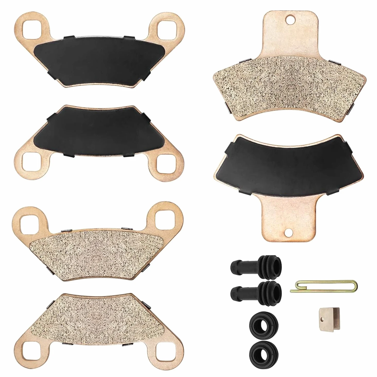 Sinterizado delantero y trasero pastillas de freno y botas para Polaris Sportsman Magnum Trail Boss Trail Blazer Scrambler Xplorer Xpedition 500 425 400 335 330 325 250
