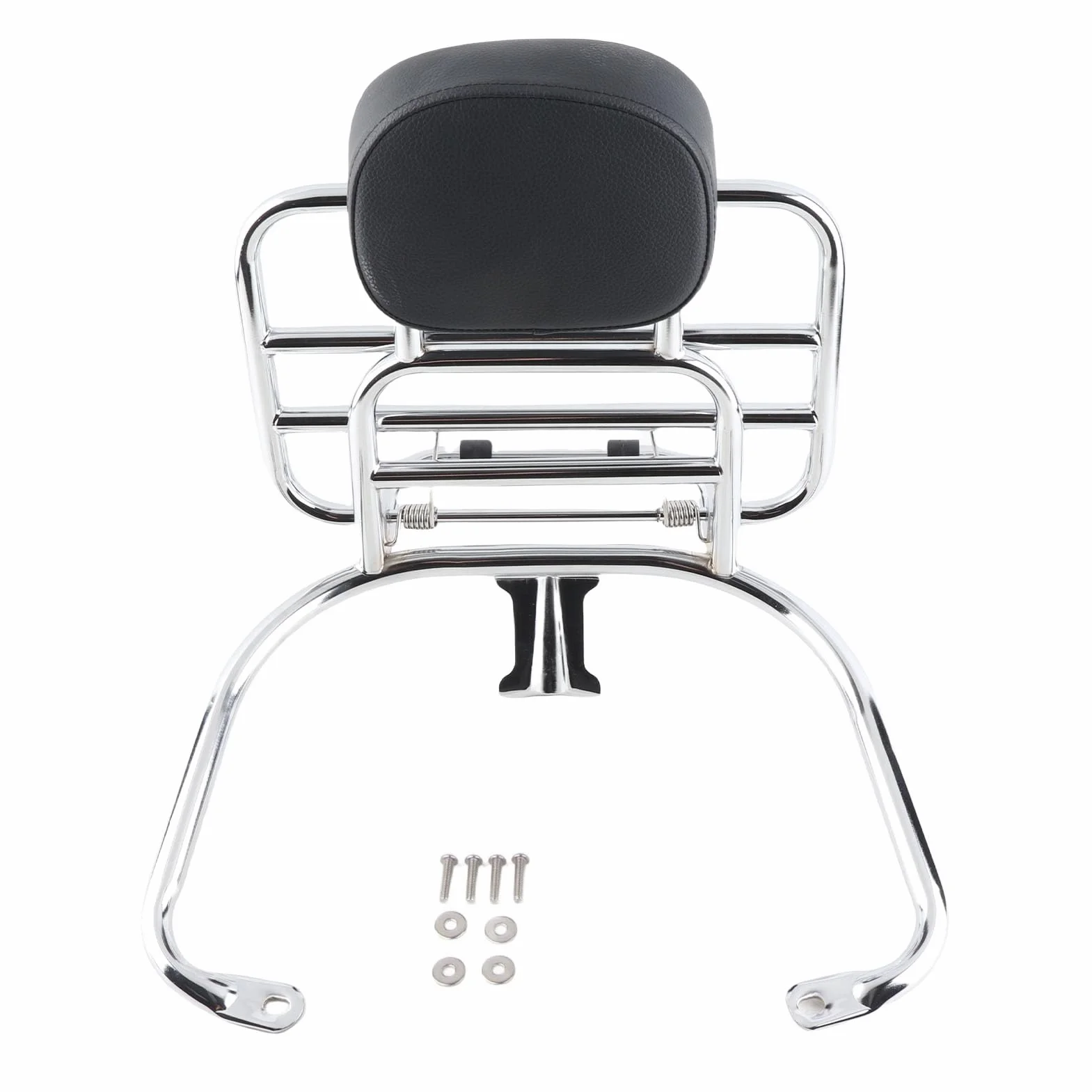 Portaequipajes para Motocicleta para GT GTS GTV 300 250 125, Estante portaequipajes Trasero con Soporte de Respaldo, Soporte Trasero de aleación de Acero Cromado para la segu