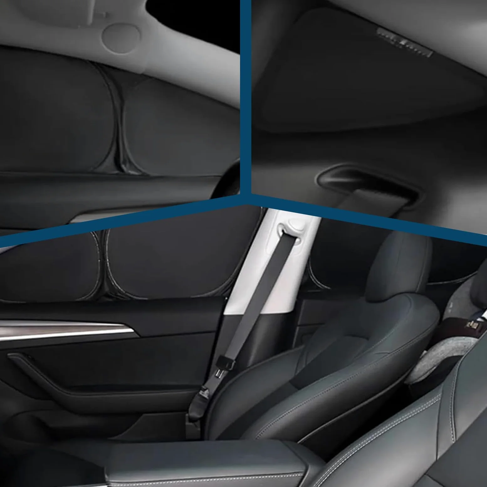 Parasol Compatible con Toyota Yaris XP210 2020-2025, Juego de 6 Plegable Protector de Parabrisas Interior de Coche, Bloquea El 99% de Los Rayos UV y Mantiene EI Vehículo Fresco