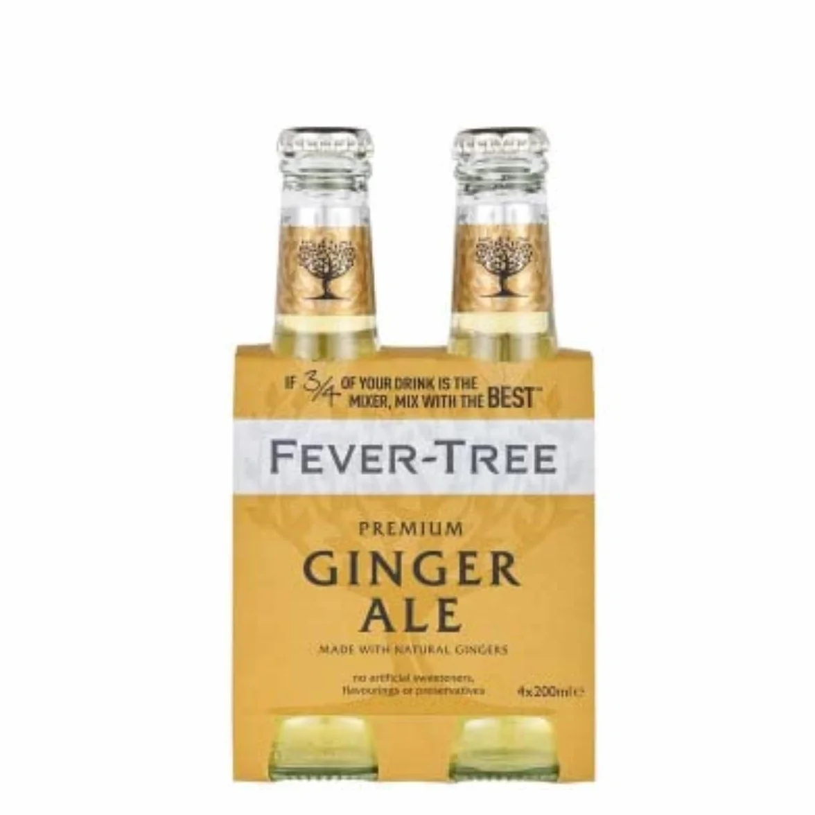 Fever Tree Premium Ginger Ale 4 x 20cl