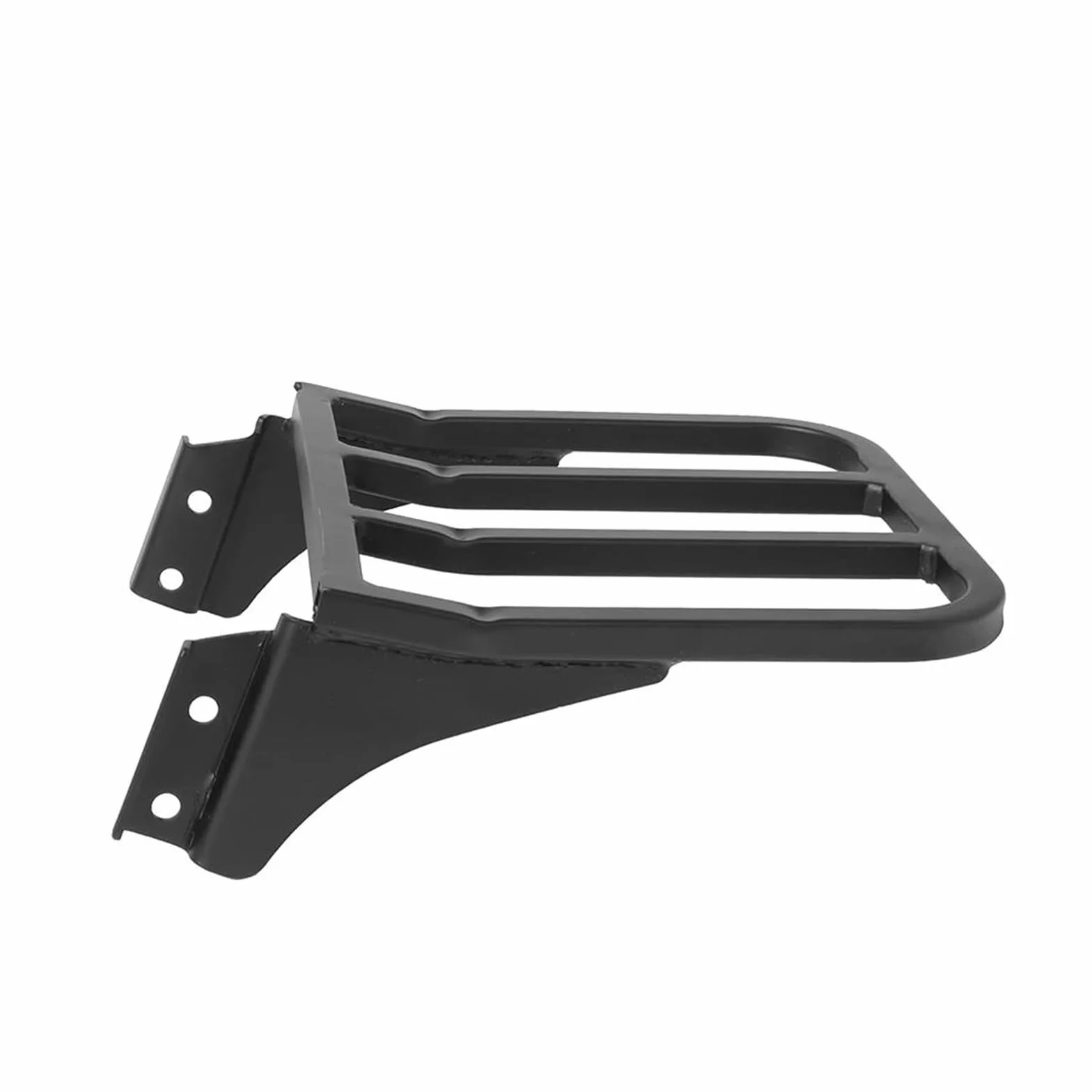 Portaequipajes con Respaldo De Barra Sissy para Motocicleta para Harley Sportster XL883 2004-2017 Dyna Street Bob Low Rider 2006-17 Softail 84-05 Rejillas portaequipaje(Negro)