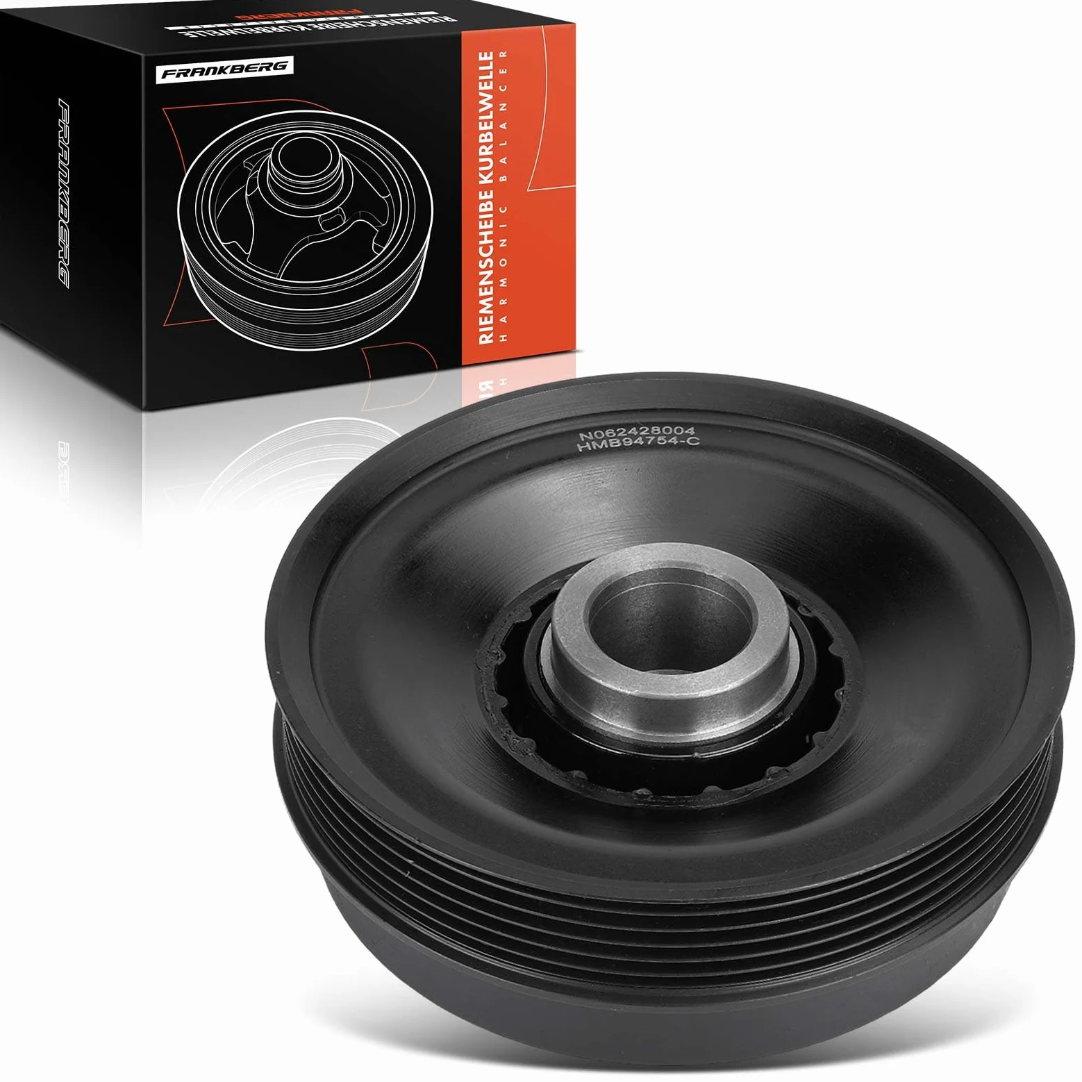 Frankberg Polea del cigüeñal para motor de gasolina 11237525135 | Compatible con: M.i.n.i R50 R53, M.i.n.i Convertible R52