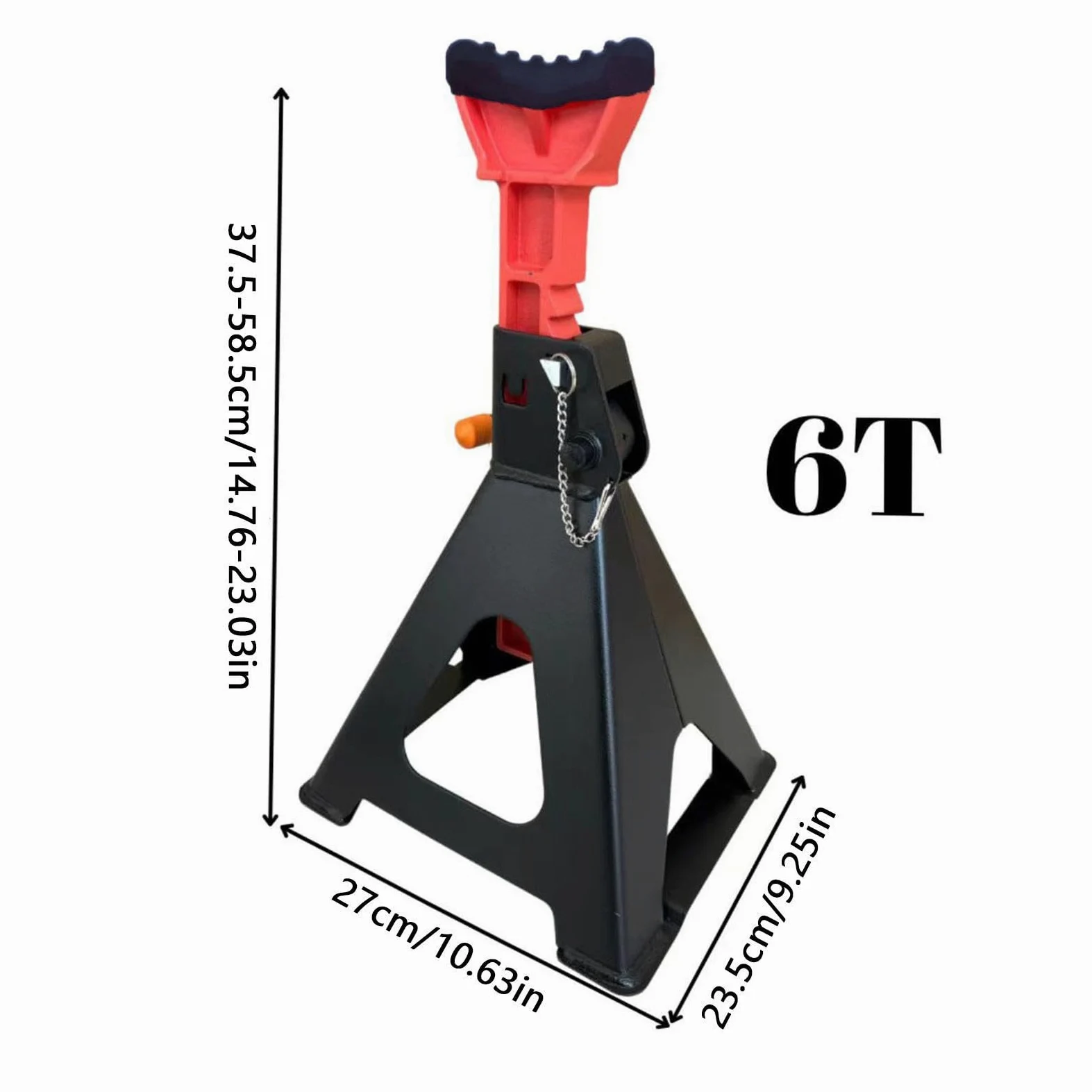 Caballetes 3 Toneladas 2 Piezas Caballetes Alta Resistencia Bloqueo 3/6 | Soporte Altura Ajustable Para Remolques Camiones Vehículos Automoción SUV Motocicletas Garaje