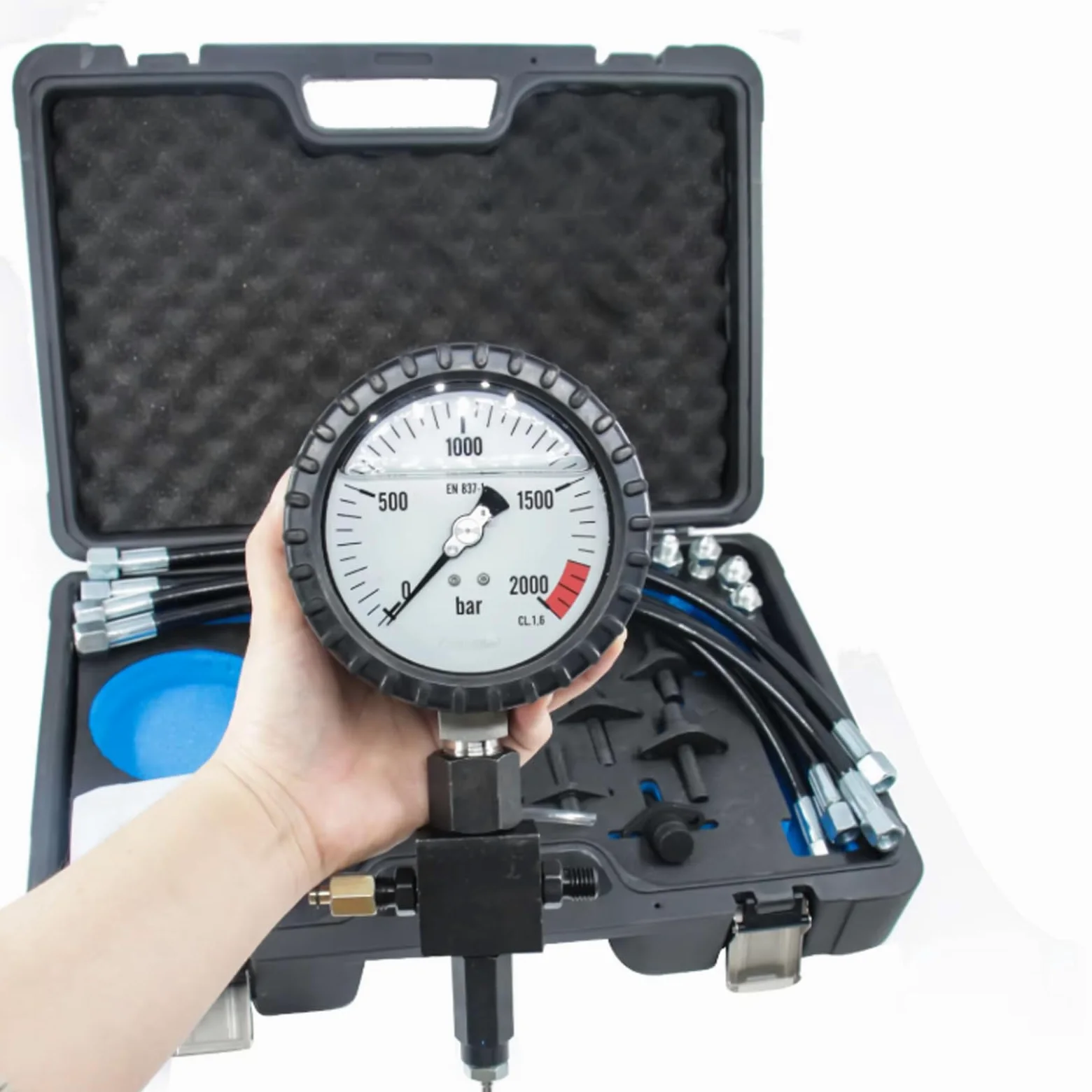 Common Rail - Kit de probador de presión de bomba diésel de alta presión, incluye prueba de tubería de inyección en blanco para pruebas de fugas de inyectores