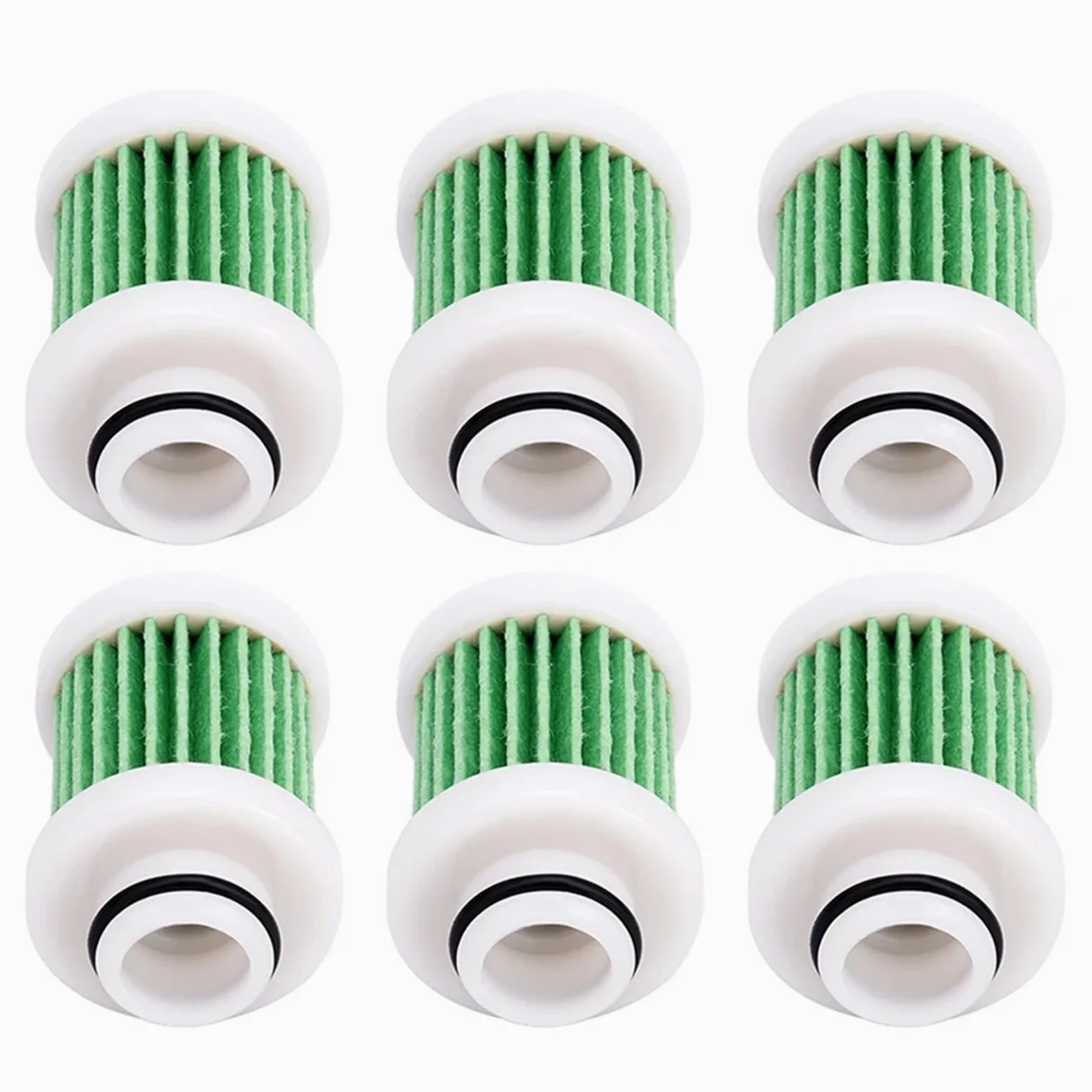 Filtro de aire del coche Limpiador de filtros aceite y gasolina para motocicletas para Yamaha F50-F115 April F60c FT60d 6D8–24563–00(6 Pcs)