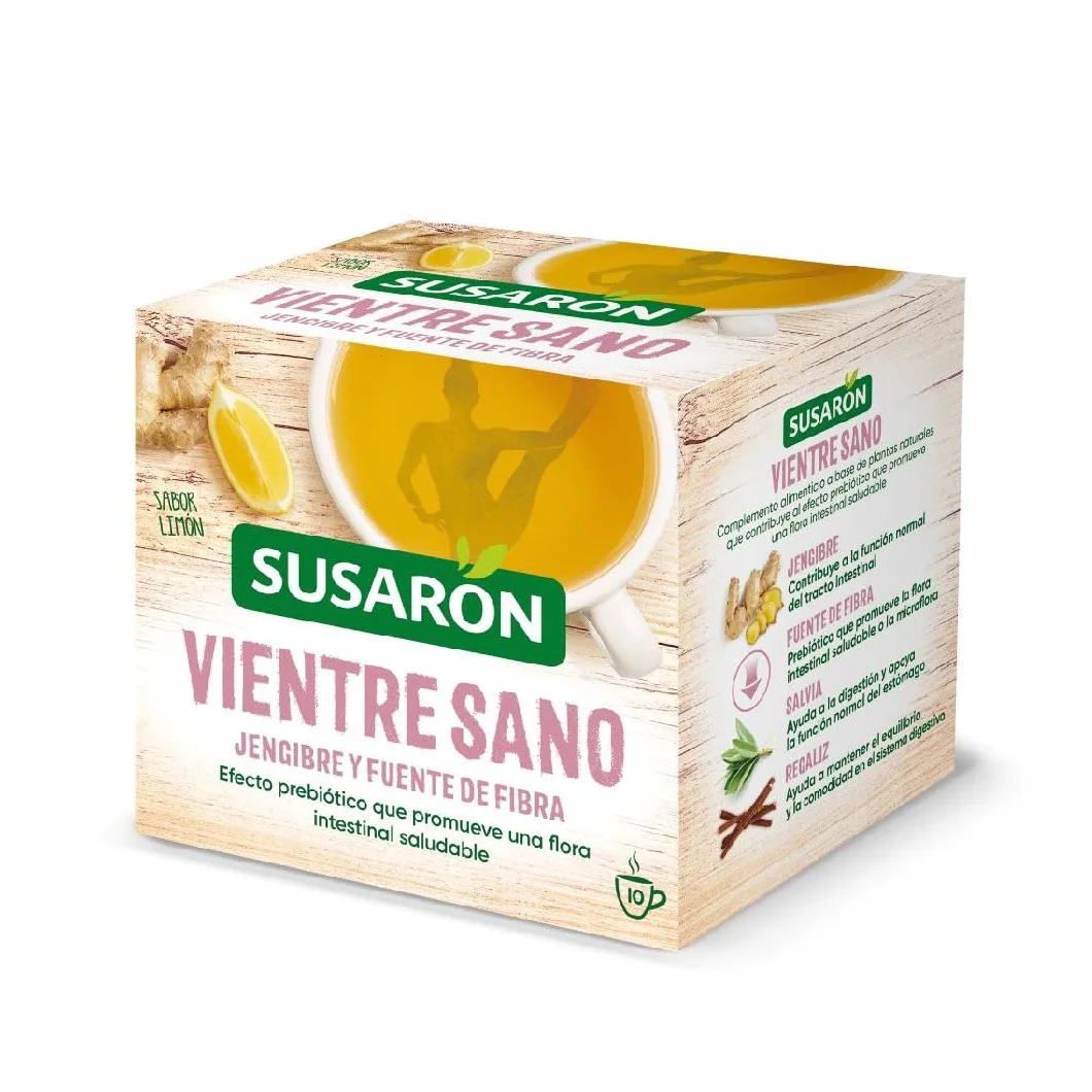 Infusión Vientre Sano Sabor Jengibre Caja 10 bolsitas