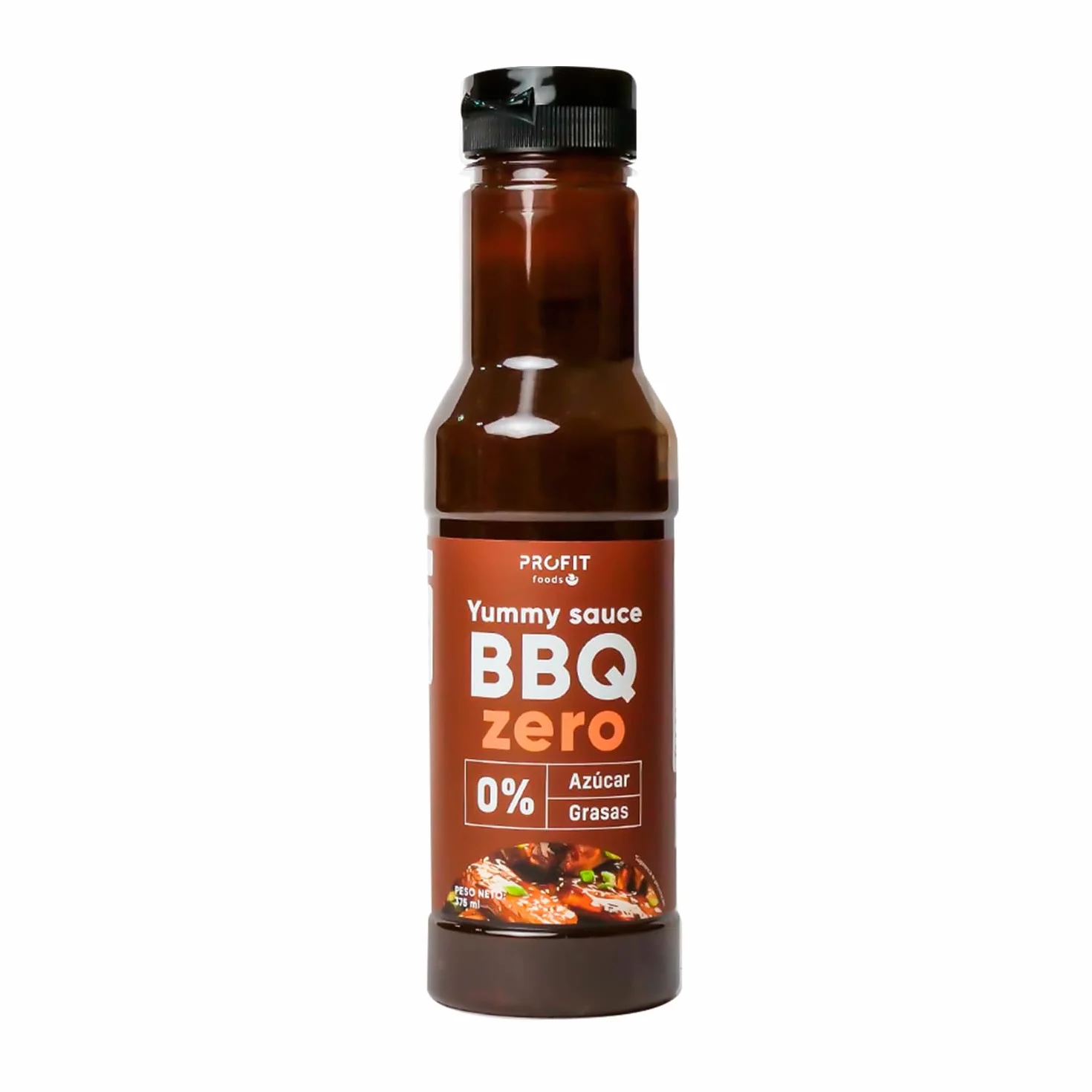 PROFIT Yummy Sauce Salsa baja en calorías 0% grasas y azúcares añadidos Sin lactosa 375 ml Barbacoa