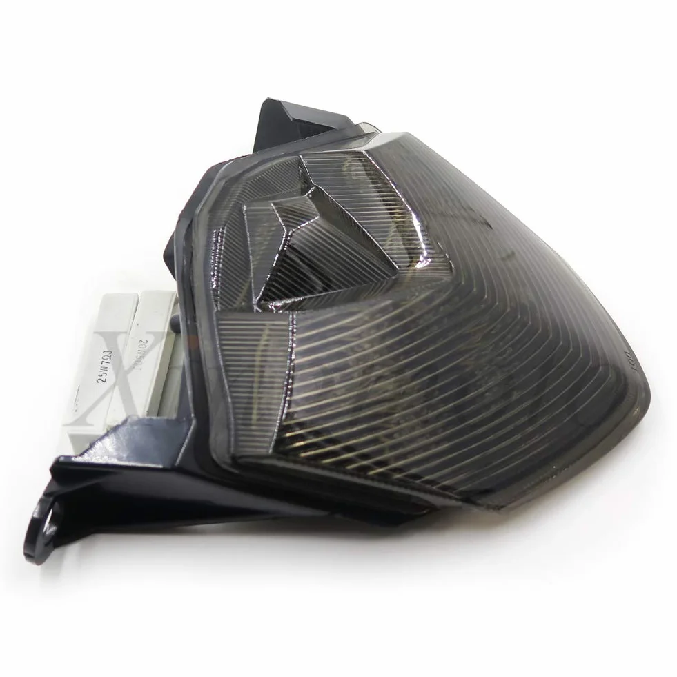 Luz Trasera de Freno LED ahumada para Motocicleta con Indicadores de señal de Giro Integrados compatibles con Kawasaki 07-12 Z750/07-08 Z1000/08-10 ZX-10R ZX1000/09-12 ZX-6R ZX600