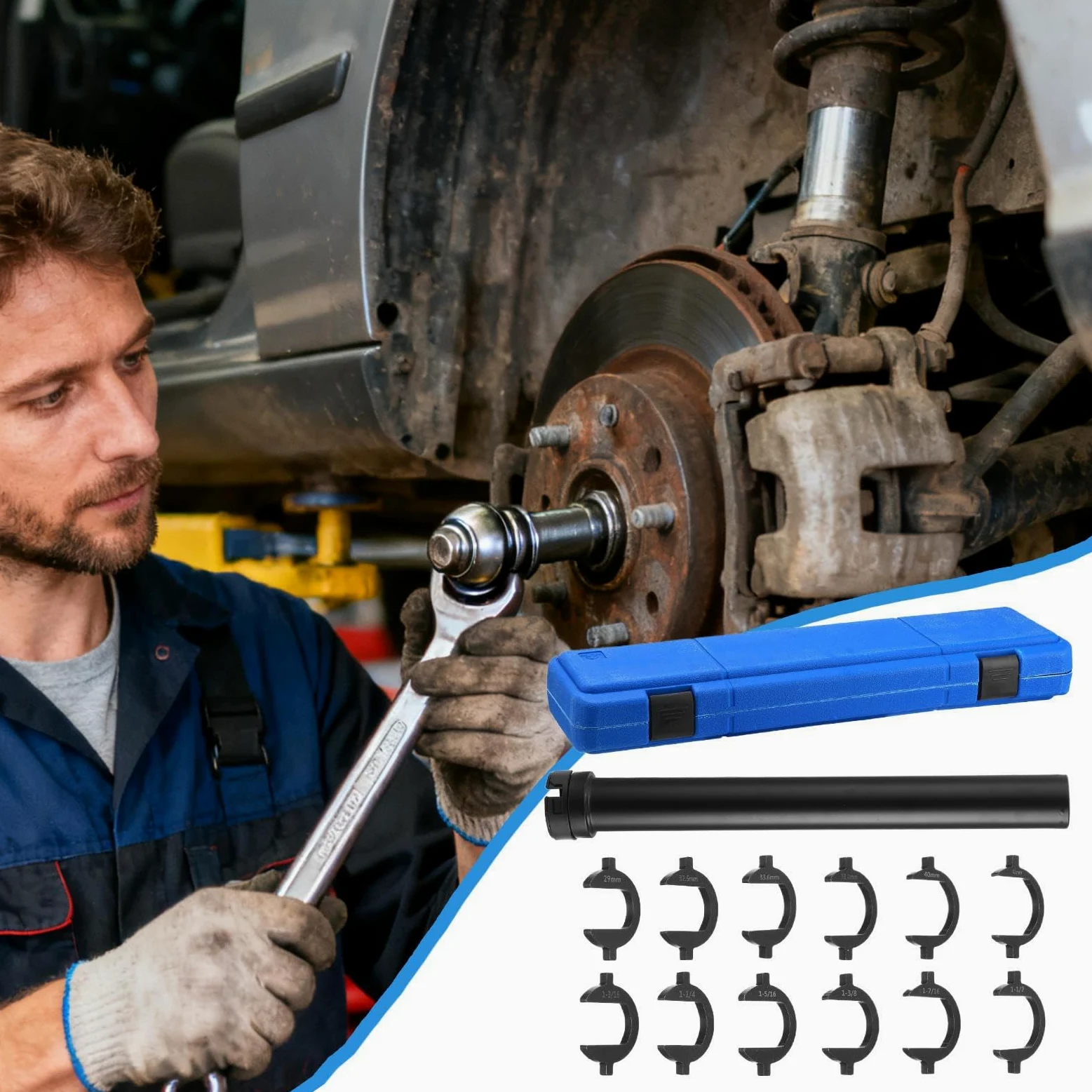 Herramienta de Extracción del Tirante Kit De Instalación De Terminal De | Herramienta De Instalación Para Chasis De Dirección Para De Dirección Chasis Vehículos