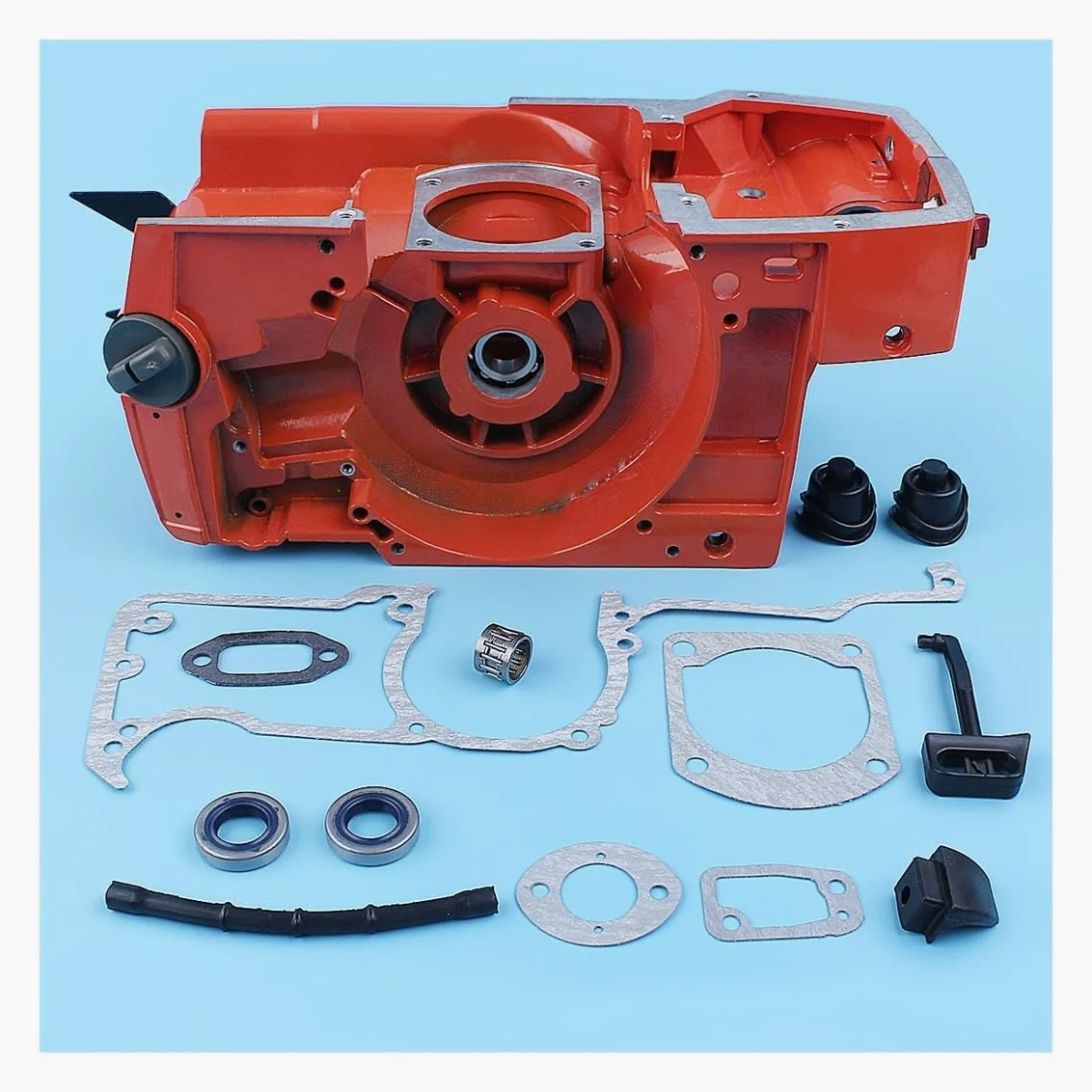 Kit de reparación Juntas del cárter Motor, Compatible con Motosierra 61, 66, 266, 268, 272 y 272XP, Repuesto 501779901