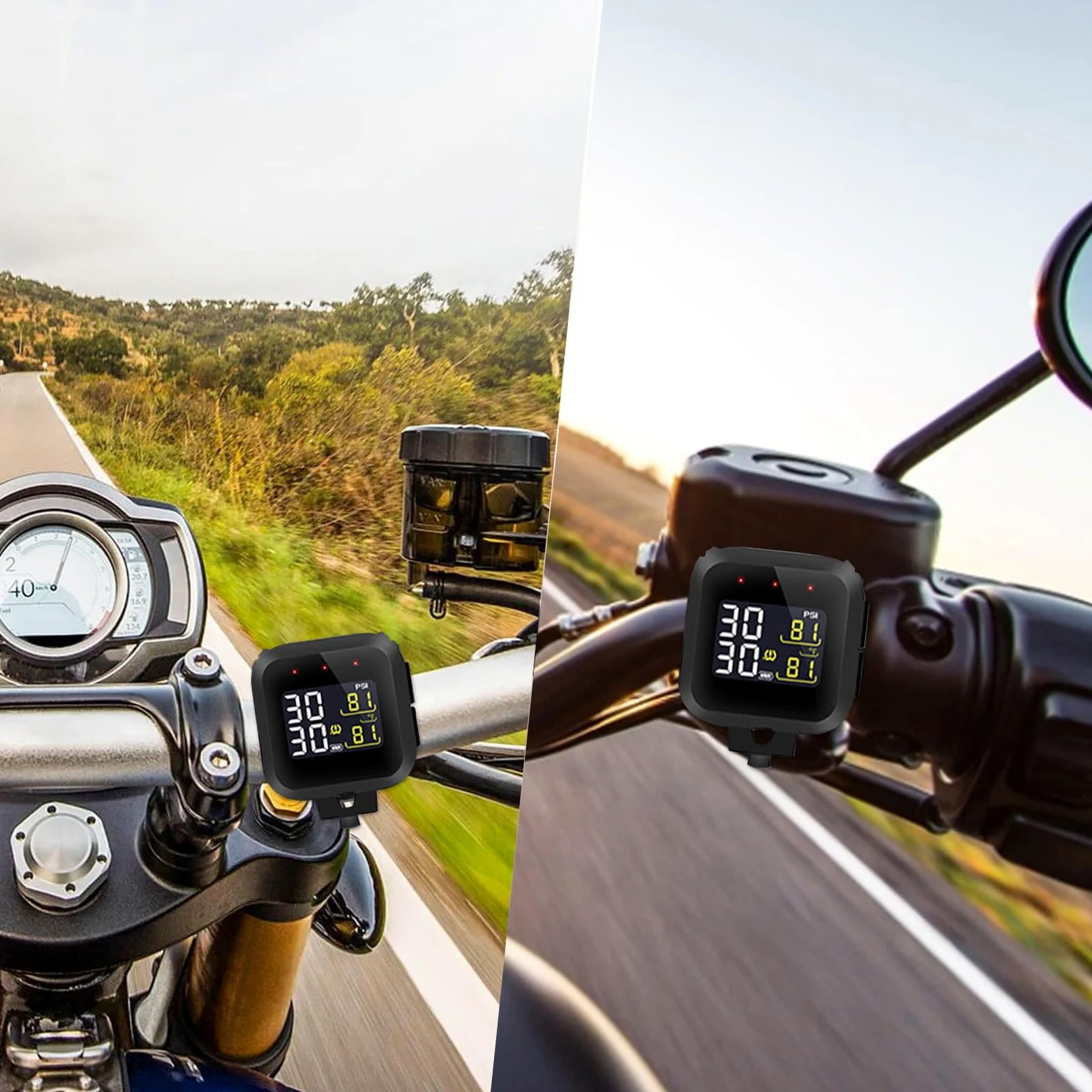 Medidor De Presión De Neumáticos Multifuncional En Tiempo Real | Para Motocicleta Para Automóvil Camión Reparación Automotriz Viaje Mantenimiento De Bicicleta Hombres