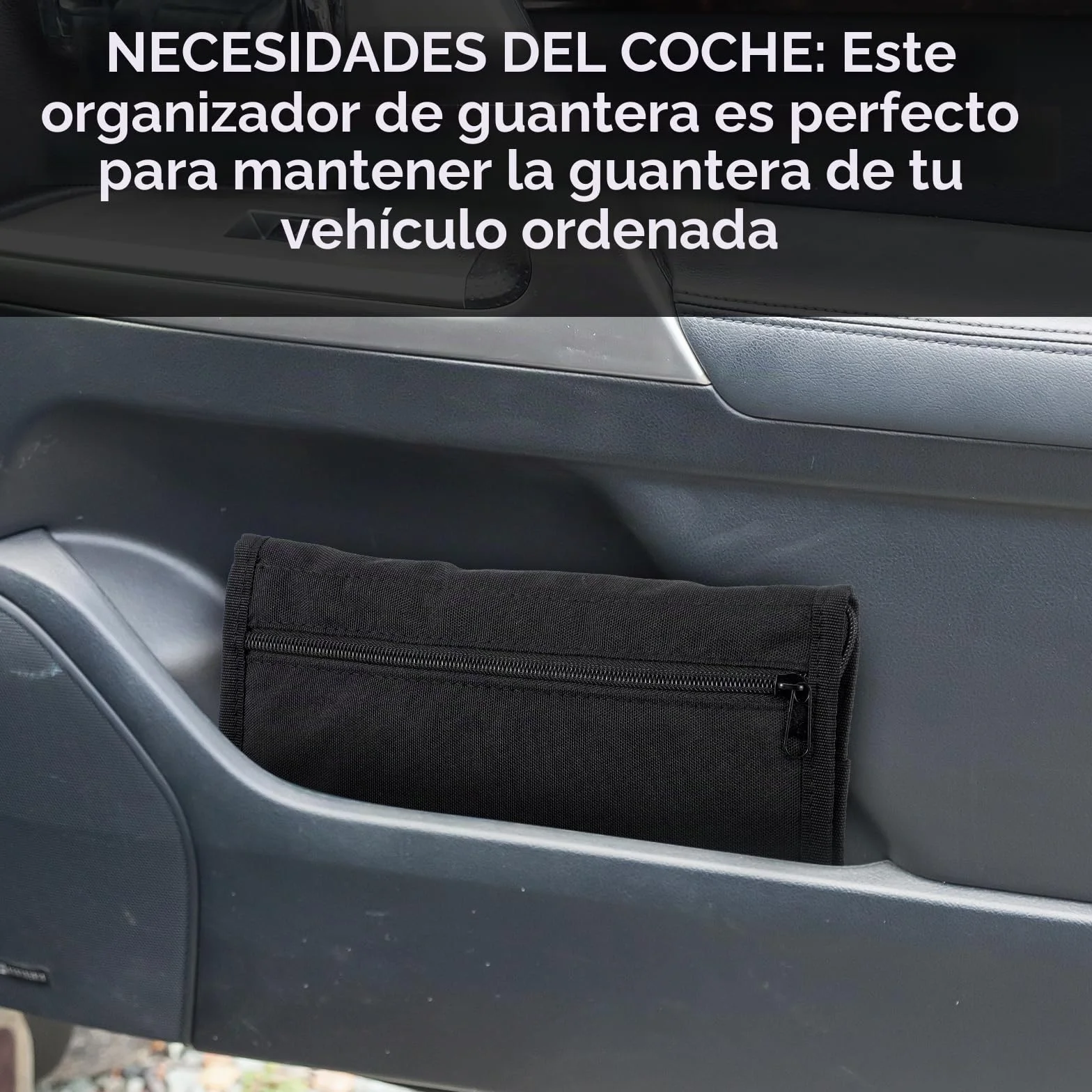 Carpeta para vehículos, carpeta para documentos A5, 24 x 17,5 cm, bolsa portátil para carpetas para coche con múltiples compartimentos, accesorios para guardar recibos y billetes