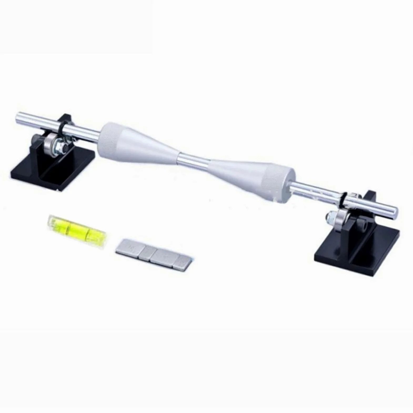 Equilibrador de ruedas para motocicleta, accesorio portátil para equilibrar neumáticos, con marco de aleación de aluminio para un soporte fuerte,