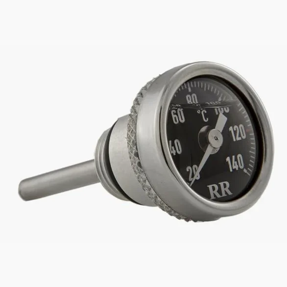 Tapa RR con termómetro de aceite de motor compatible con BMW R45, R65, R80, R100