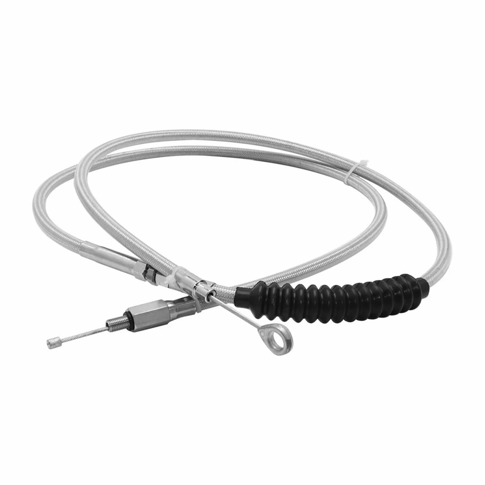 Cable de Embrague for Motocicleta, 140cm, 160cm, 180cm, Compatible con Harley | Touring Electra Street Road Glide Road King Sportster XL1200 Hierro 883(Silver 160cm)