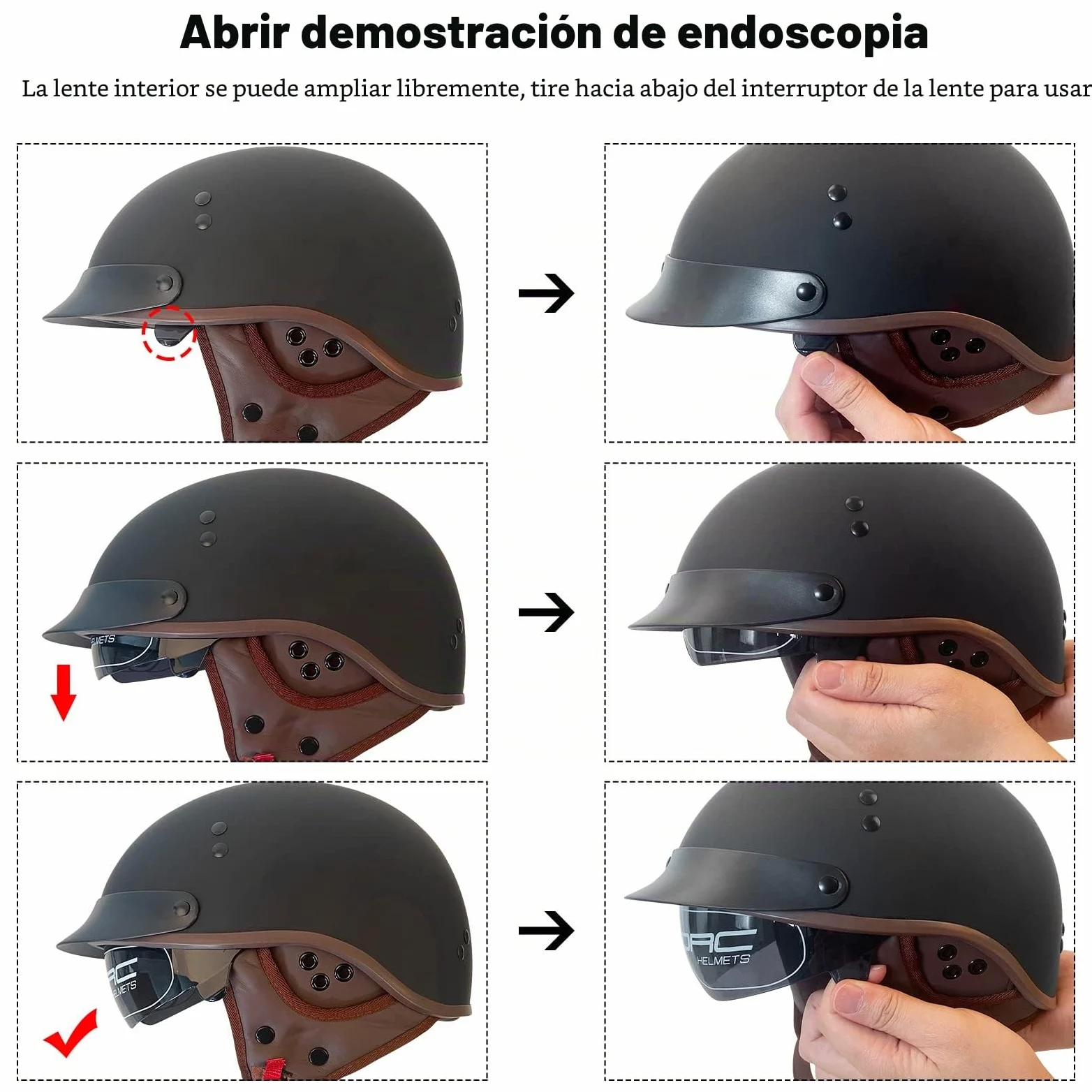 Cascos De Motocicleta para Hombres y Mujeres Aprobado por Dot, Cascos De Ciclomotor con Viseras El Cabezal Anticolisión Protege La Seguridad Vial De Los Usuarios