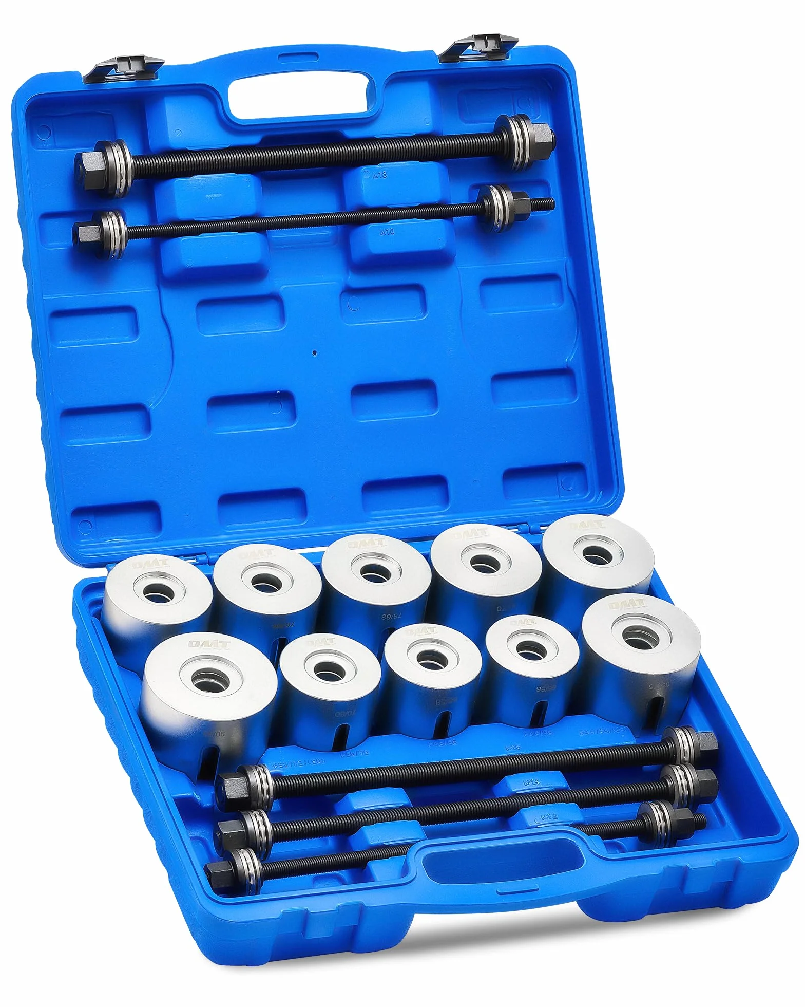 Orion Motor Tech Juego de Extractores de Rodamientos de Ruedas 27 Piezas Herramienta de Cojinetes con Maletín Kit de Manguito de Extracción de Cojinete de Rueda para Coches y Camiones LCV HGV