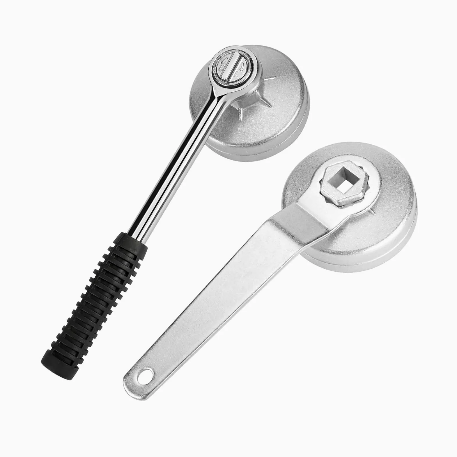 jianyana Juego de 23 llaves de filtro de aceite de 65 mm a 101 mm, enchufe de 1/2 pulgada con mango de trinquete, acero de aleación de alta calidad, resistente al óxido, ajuste universal para la