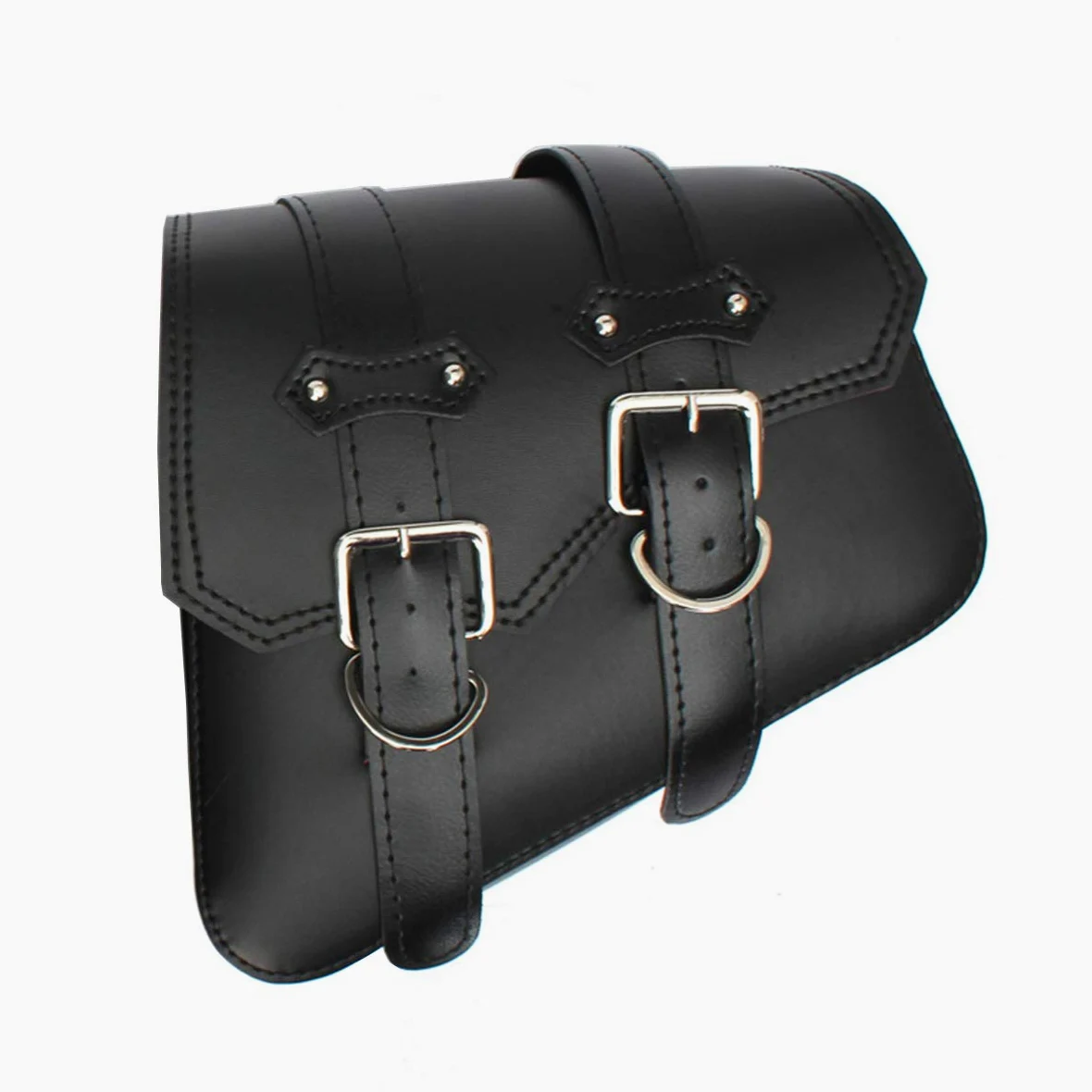 PU Cuero Alforja Universal Motocicleta Bolsa Herramientas Derecha