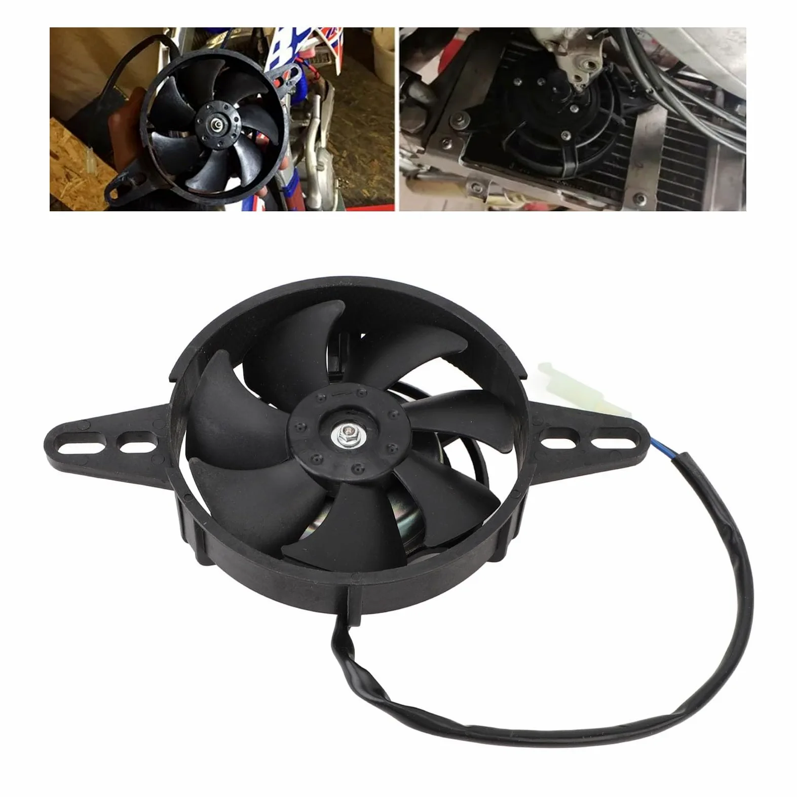 Ventilador Delgado De Radiador De Motocicleta 12V - Enfriador Eléctrico De Agua y Aceite De Alta Eficiencia