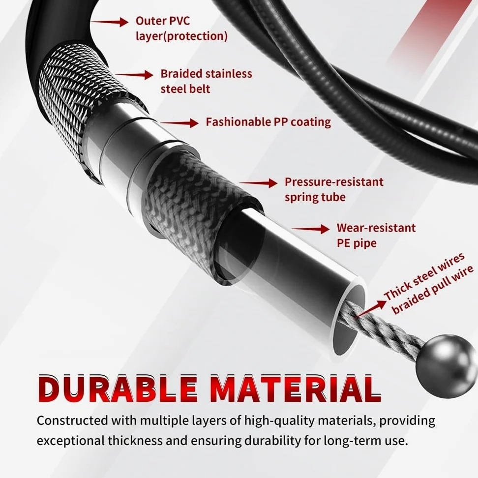 Juego de cables acelerador extendidos para motocicleta trenzados acero inoxidable para Sportster XL 1996-2017 para Dyna 2011-2015 para Softail