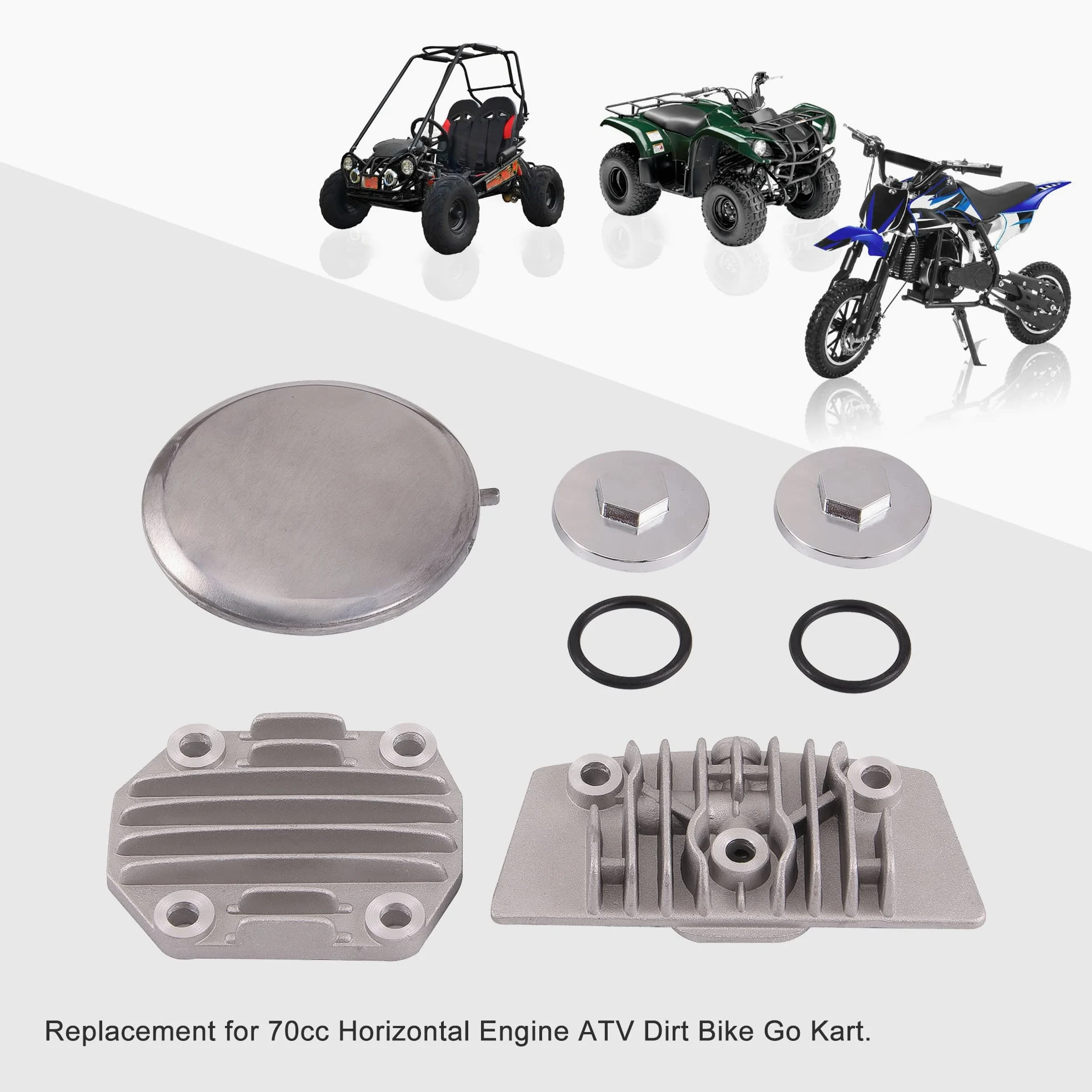 GOOFIT Cylinder Head Cover para 125 CC ATV Dirt Bike Go Kart