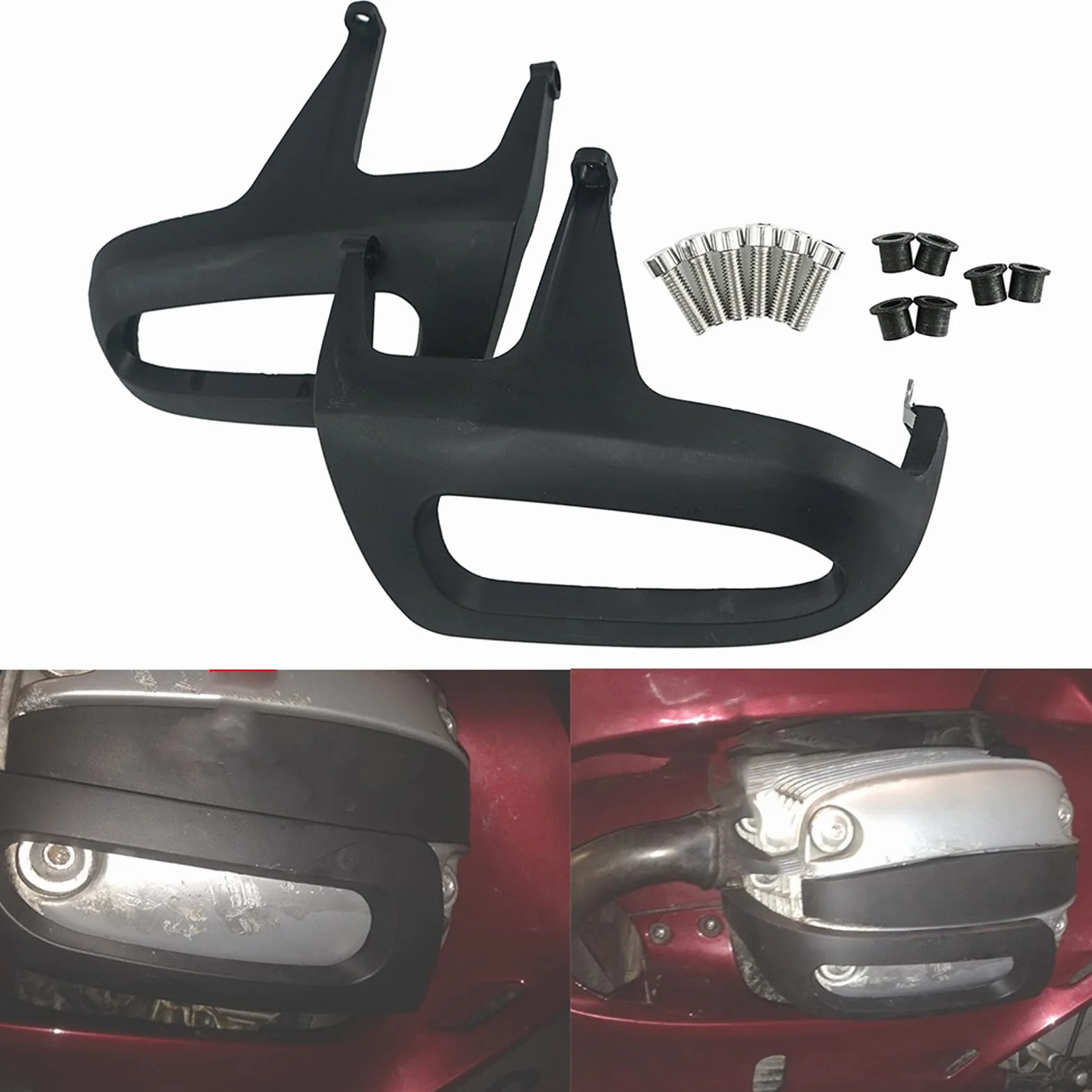 Cubierta de cilindro, cubierta protectora de cilindro de motor de motocicleta Protector de cilindro para R1150R / R1100S / R1150RS / R1150RT / 1100GS / R1150 20012003