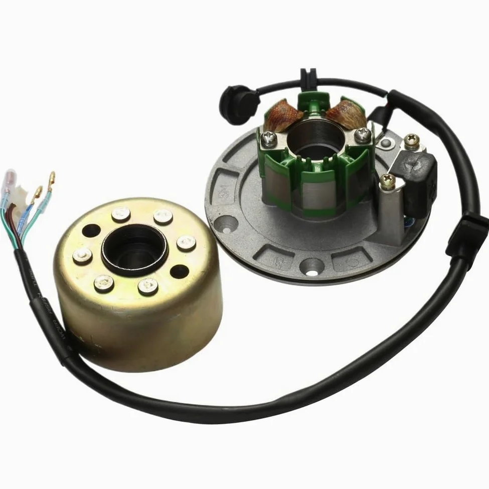 Motos Generador Bobina Estator Piezas De Motocicletas, Accesorios, Bobina De 2 Polos, Kit De Rotor De Volante De Inercia De 4 Cables para Piezas De Dirt Pit para ZongShen 150CC
