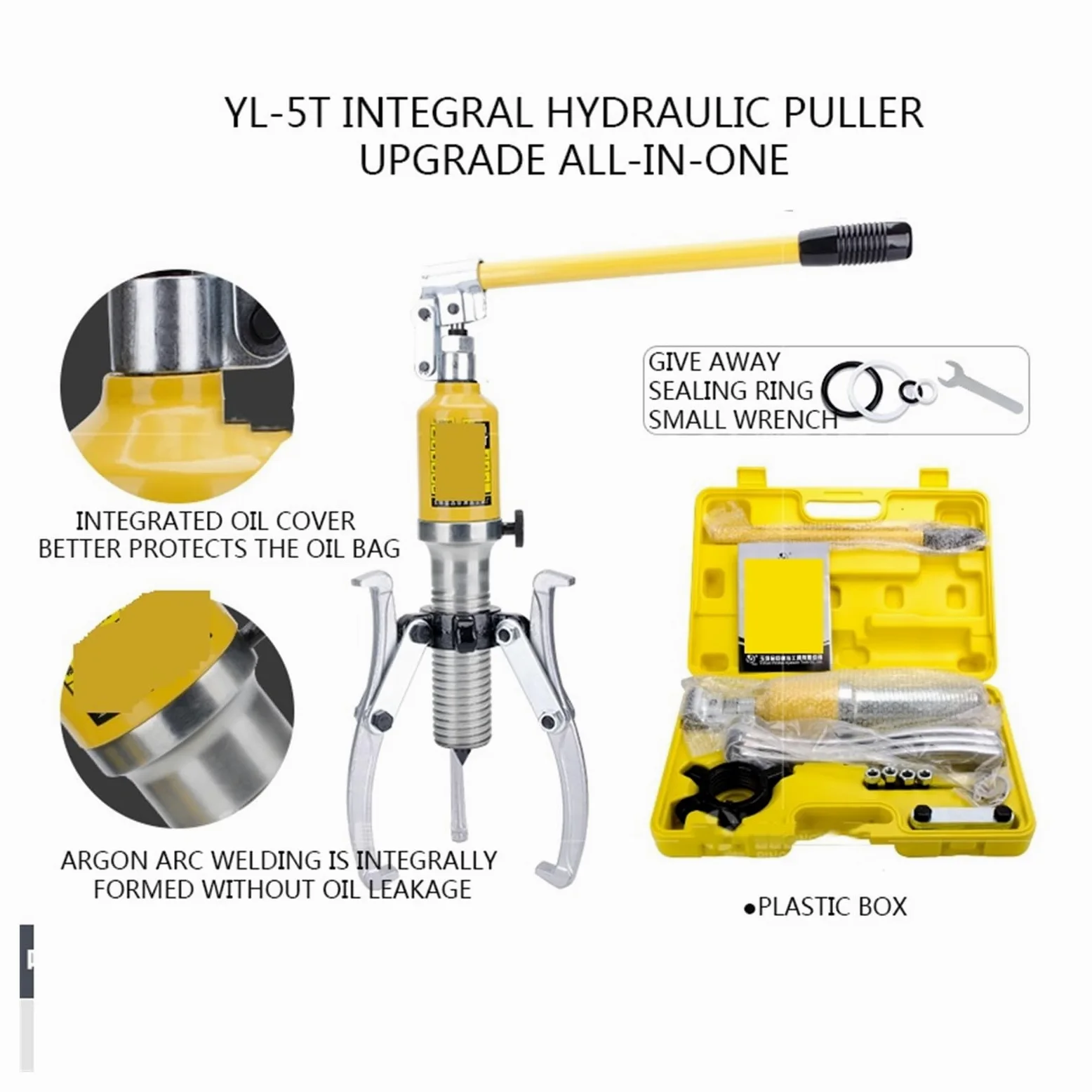 Extractor hidráulico neral 5T, extractor de rodamientos, extractor Convertible de dos mandíbulas y tres mandíbulas, herienta de extracción de patas de varilla de polea de engranaje - Herramienta de en
