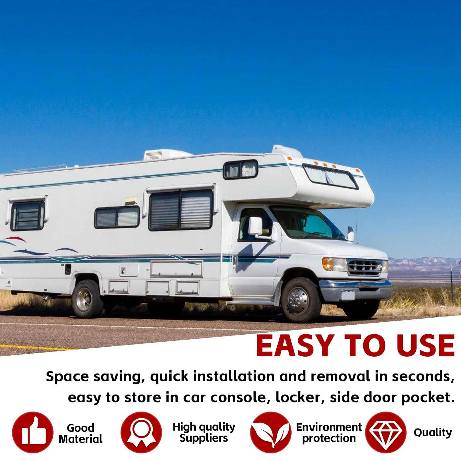 Accesorios Antirrobo Para Autocaravanas,2 Piezas 60 cm Antirrobo Coche,Autocaravanas Y Coches,Bloqueo Volante Para Furgonetas,Ajuste Universal,Accesorios Para Caravanas De Camping