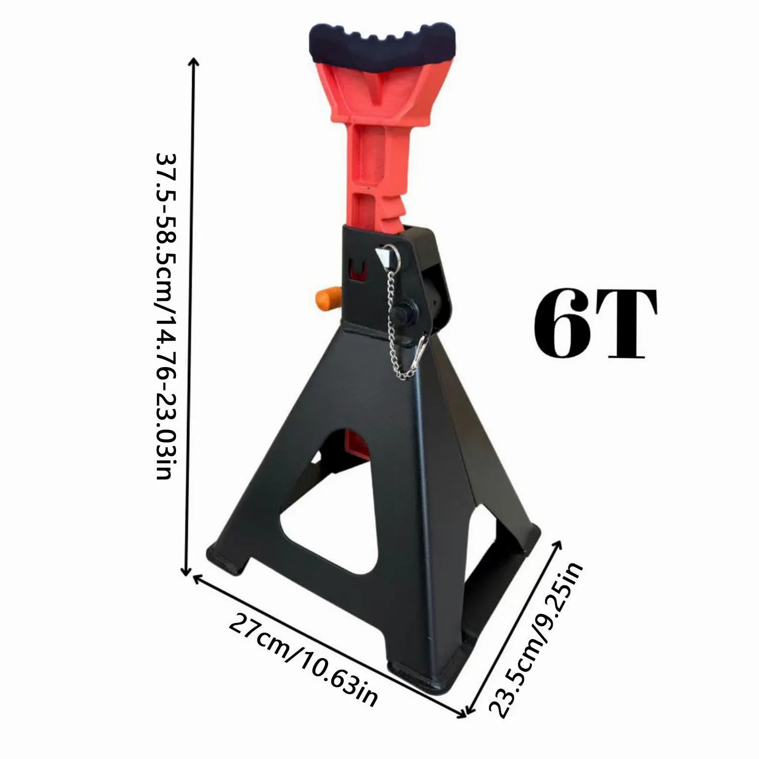 Caballete de 3/6 t de altura ajustable para cargas pesadas con | Caballetes para remolque, camión, coche, barco, cortacésped, SUV, motocicleta, tractor,