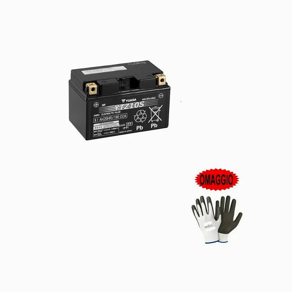 Compatible con K TM SMC R 4T 690 2016 BATERIA YUASA YTZ10S (SELLADA ACTIVADA) 12V / 8,6AH BATERIAS para Moto Scooter ESPECIFICAS Listas para Usar