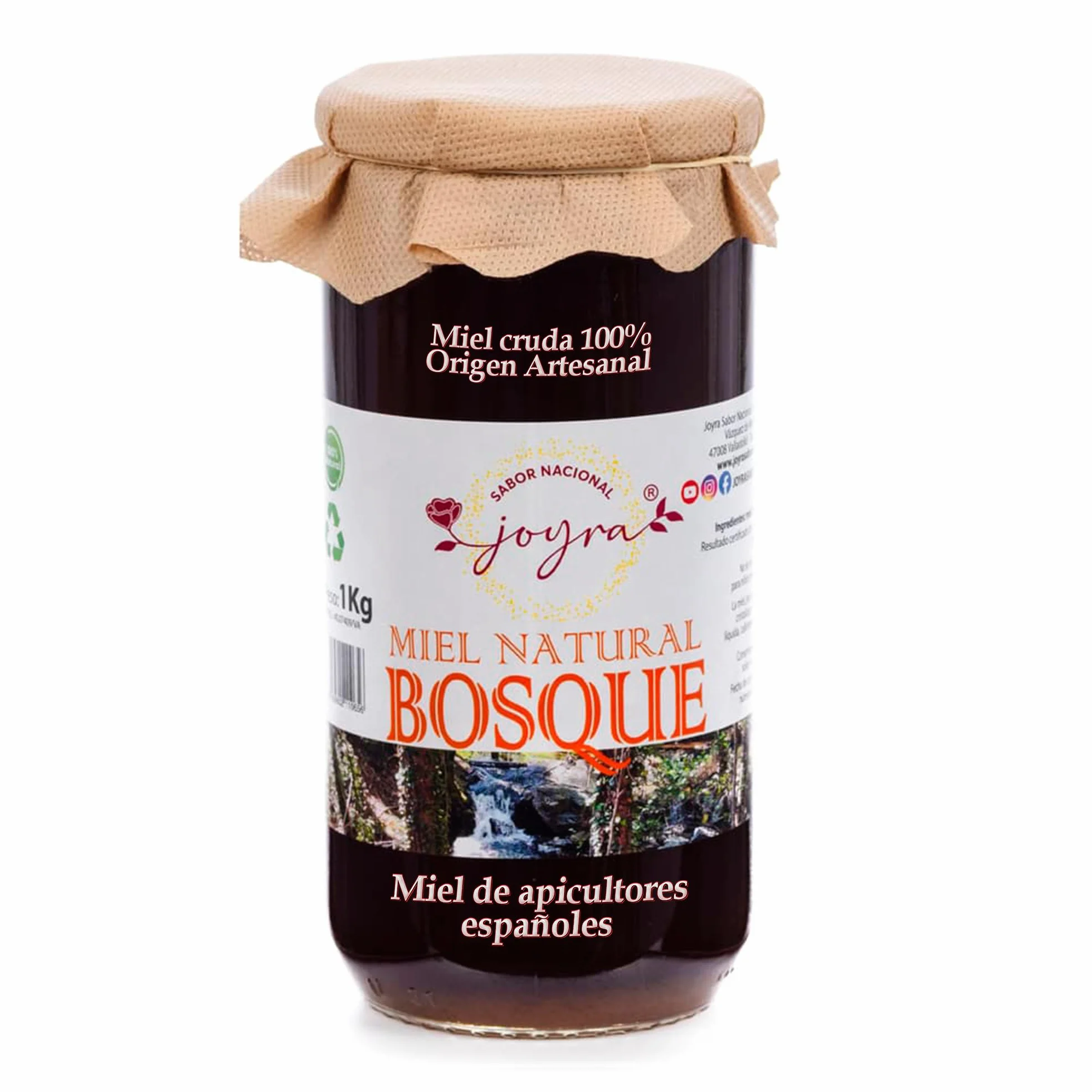 Miel Cruda 100% Pura de Abeja Natural Artesanal 27 Variedades Sabores Apicultura Española Sin Pasteurizar 1 kg Miel de Bosque