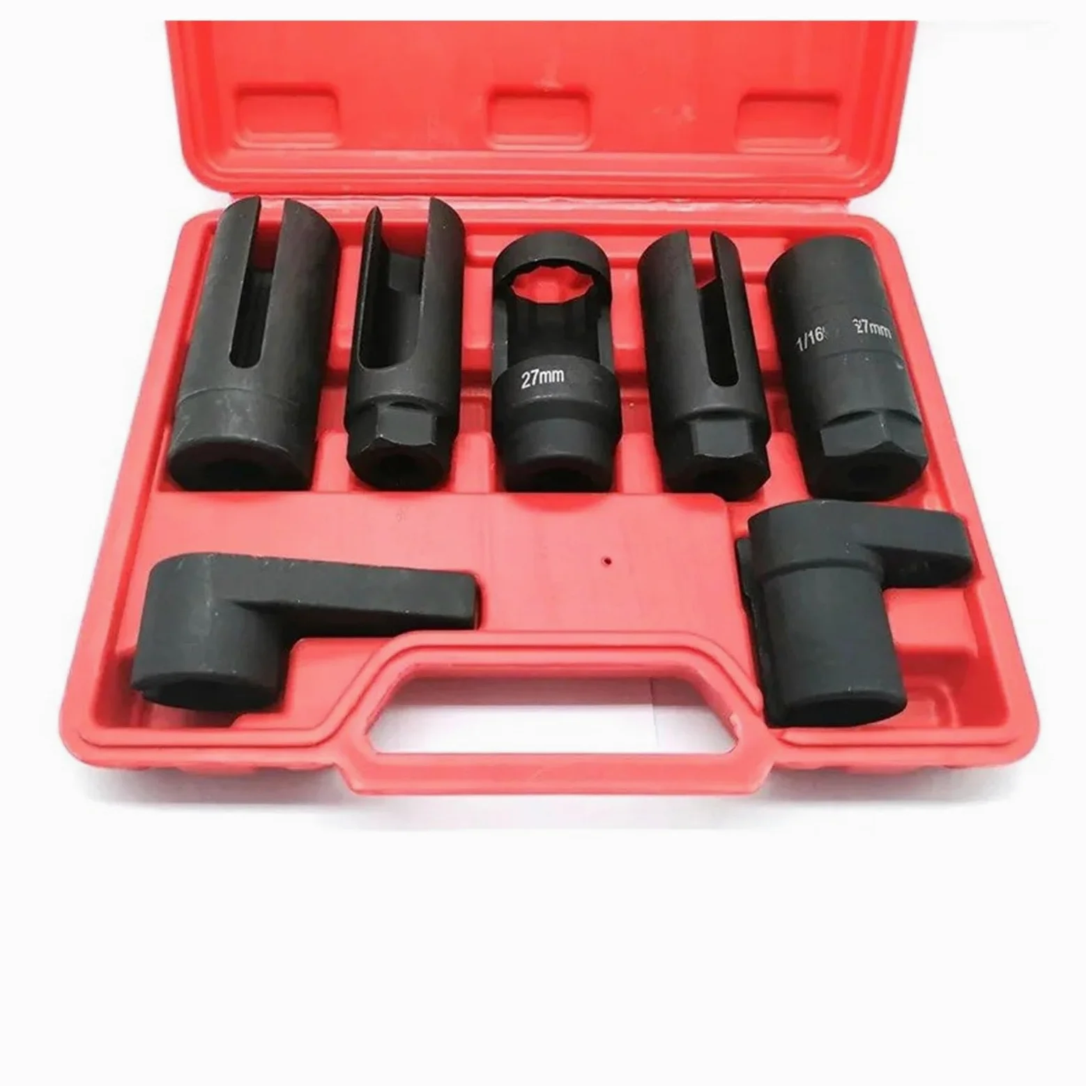 NOX Sensor 7 Piezas 1/2 3/8 Kit De Enchufe De Sensor De Acero De Accionamiento O2 Juego De Llaves De Vaso De Herramienta De Manga De Sensor De Oxígeno Partículas PM