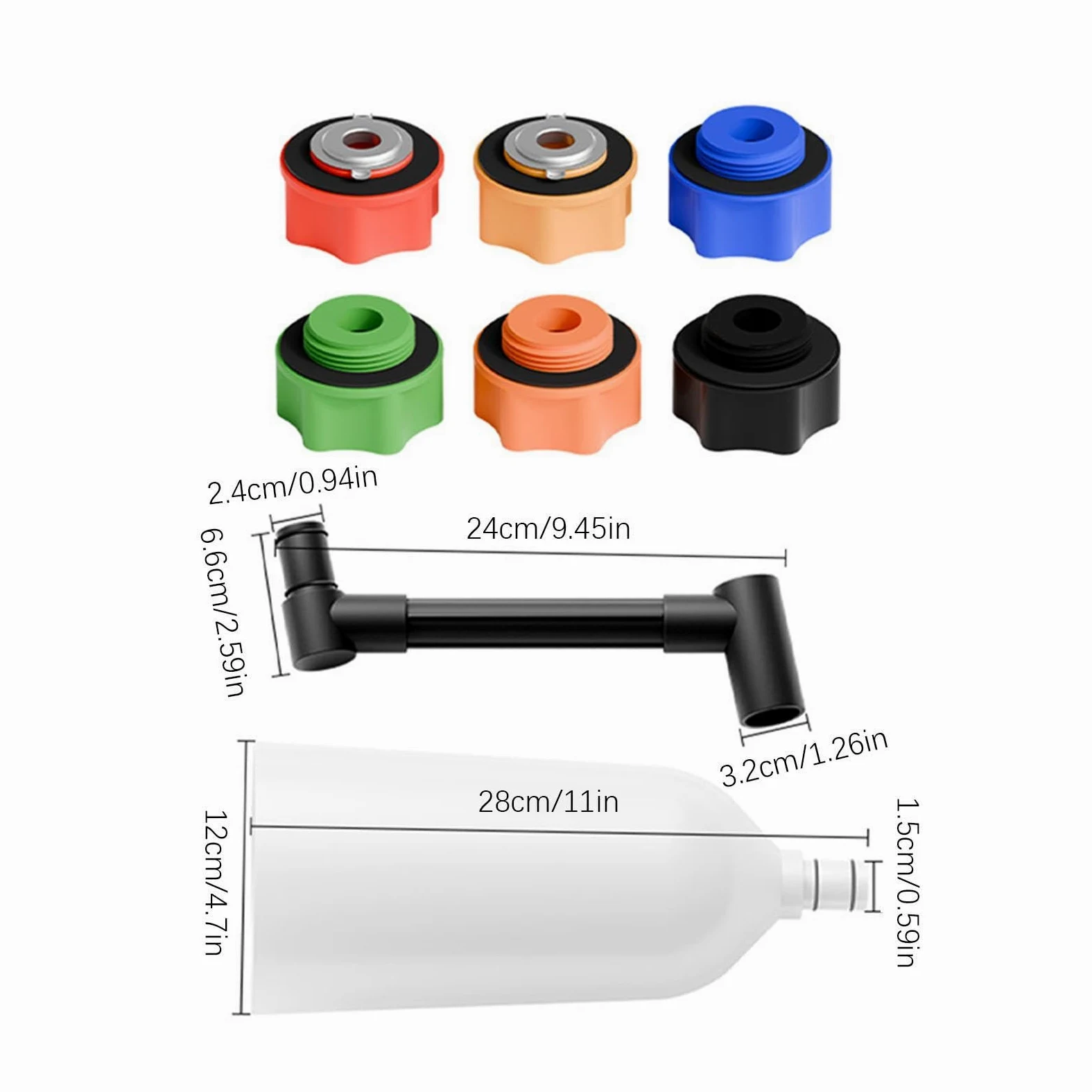 Embudo Para Auto 16 Piezas Llenador Universal Portátil Flexible | Kit Embudo Llenado Radiador Para Vehículo SUV RV De Refrigeración Del Motor Purga Reparación Lavado