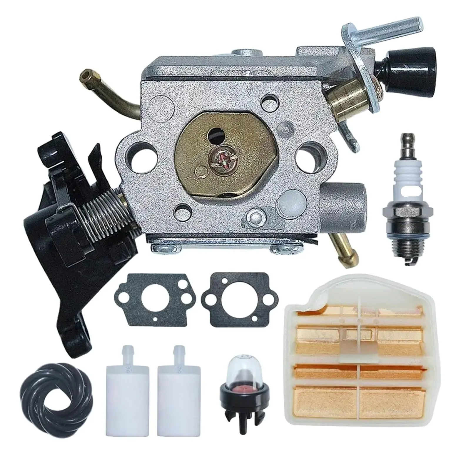 Carburador C1M-EL37B con Filtro de Aire, Kit de realimentación for Motosierra 445, 445E, 450, 450E, reemplazo 506 45 04-01