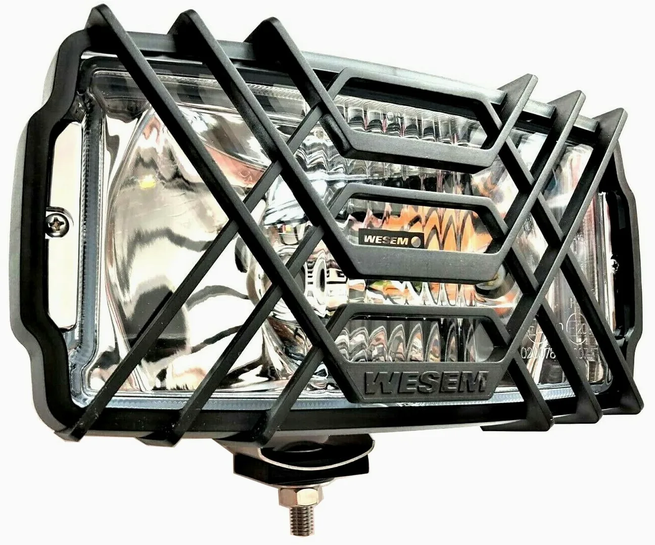 2 Faros Coche Halógenos H3 Cromados, 12 V, 24 V, con Bombillas de 12 V