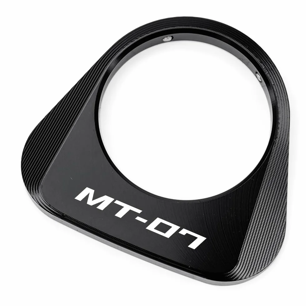 Compatible con MT 07 MT07 MT-07 FZ07 2025 2026 Accesorio para motocicleta Bloqueo de encendido Cubierta decorativa Anillo de cerradura de llave Cubierta protectora (Negro)