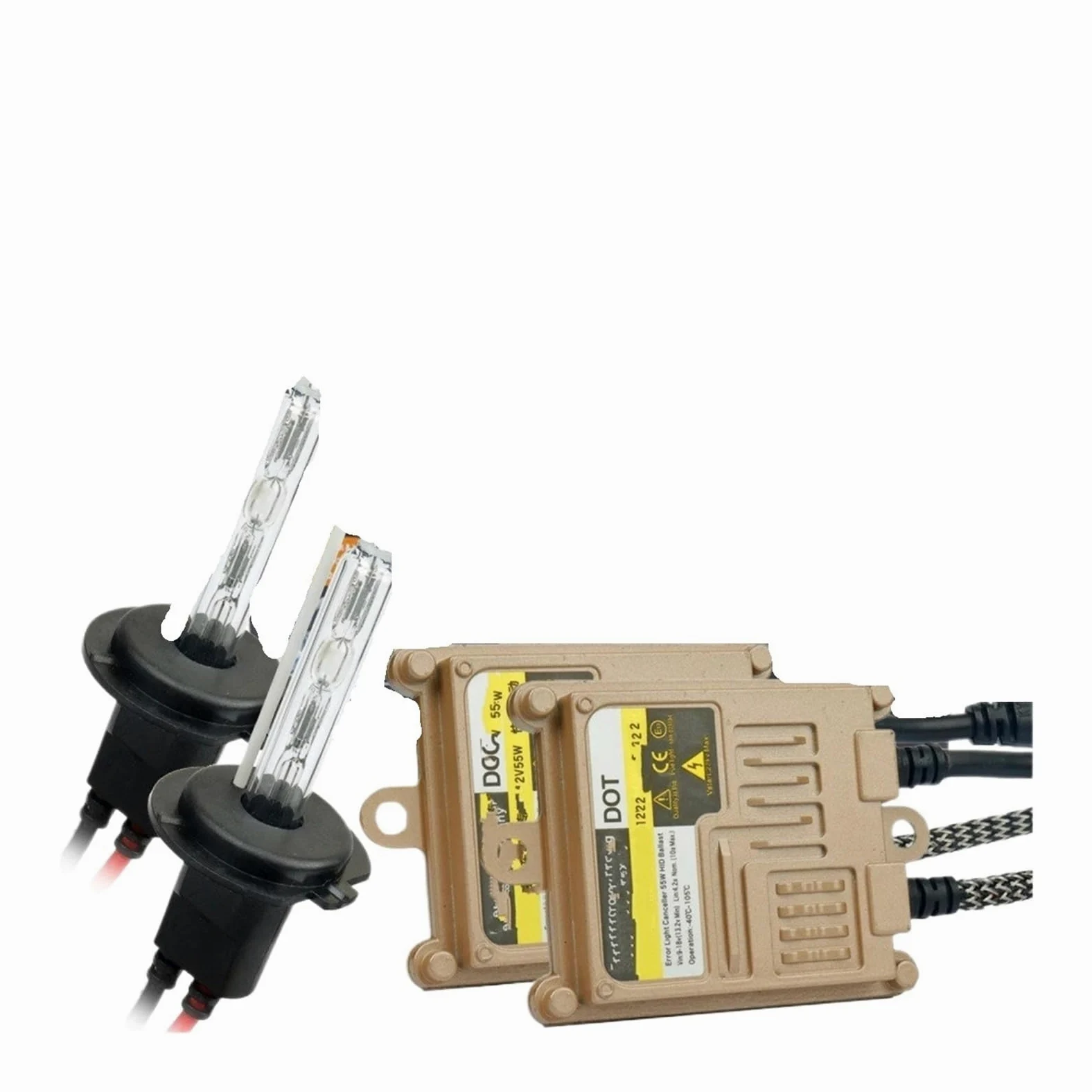 H4 Bi Xenon Ballast HID Inicio Rápido 55W Kit H1 H3 H7 H11 H27 880 9005HB3 9006HB4 Lámpara Bombillas Faros Delanteros Coche Balasto De Xenón(10000K,H7)