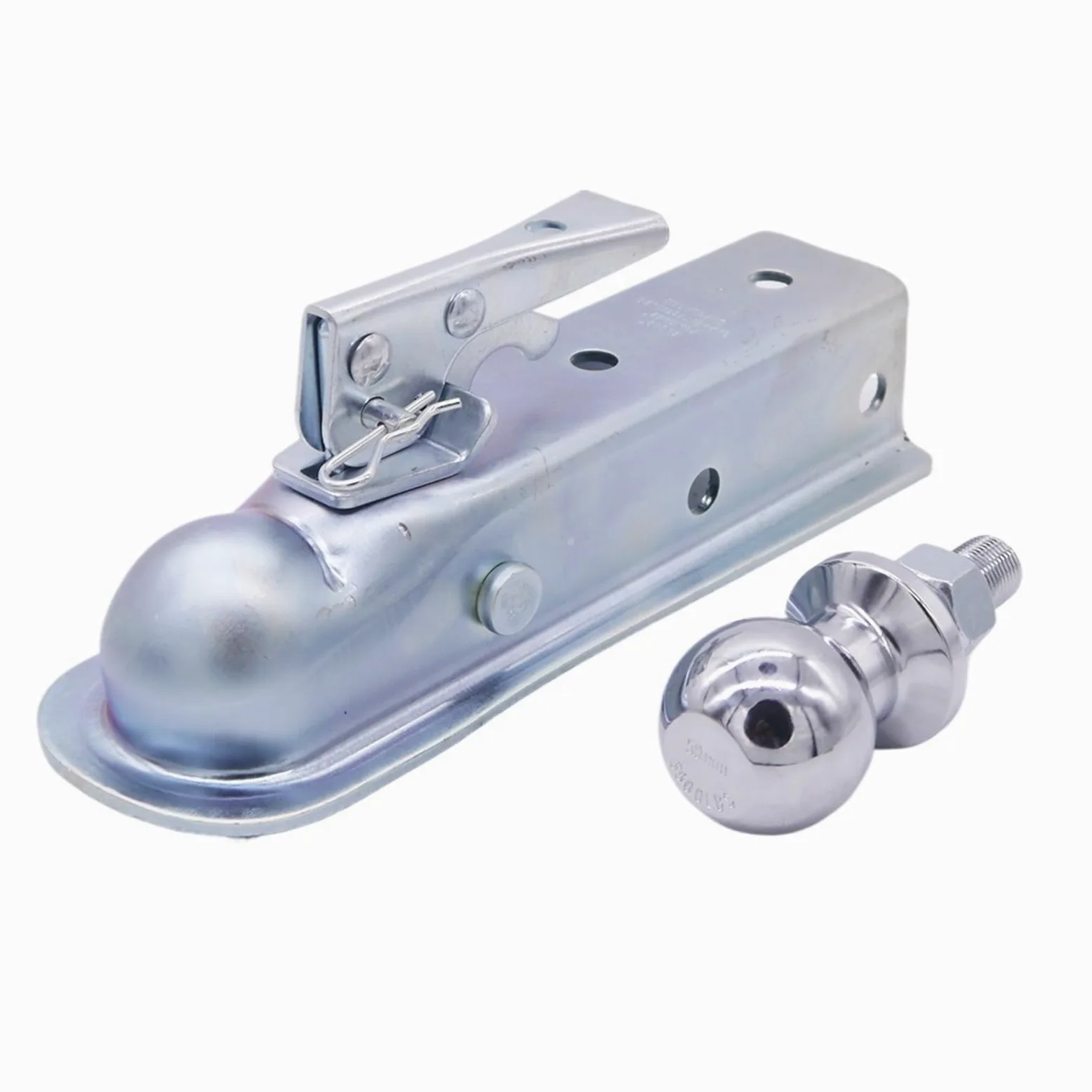 Juego Completo de acoplador de Remolque Recto de 2 "con Bola de Enganche de 2" de 50mm y Capacidad de Canal de 2 ", 3500 Libras, Apto for Piezas de Buggy de Carga ATV UTV Accesorios de Motocicleta