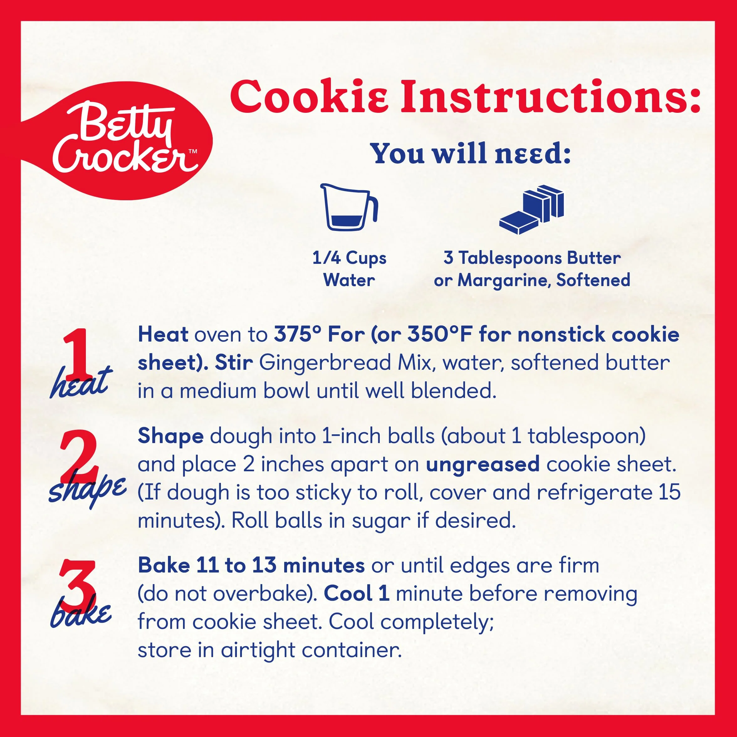 Betty Crocker Gingerbread Cake & Cookie Mix, 14.5 oz