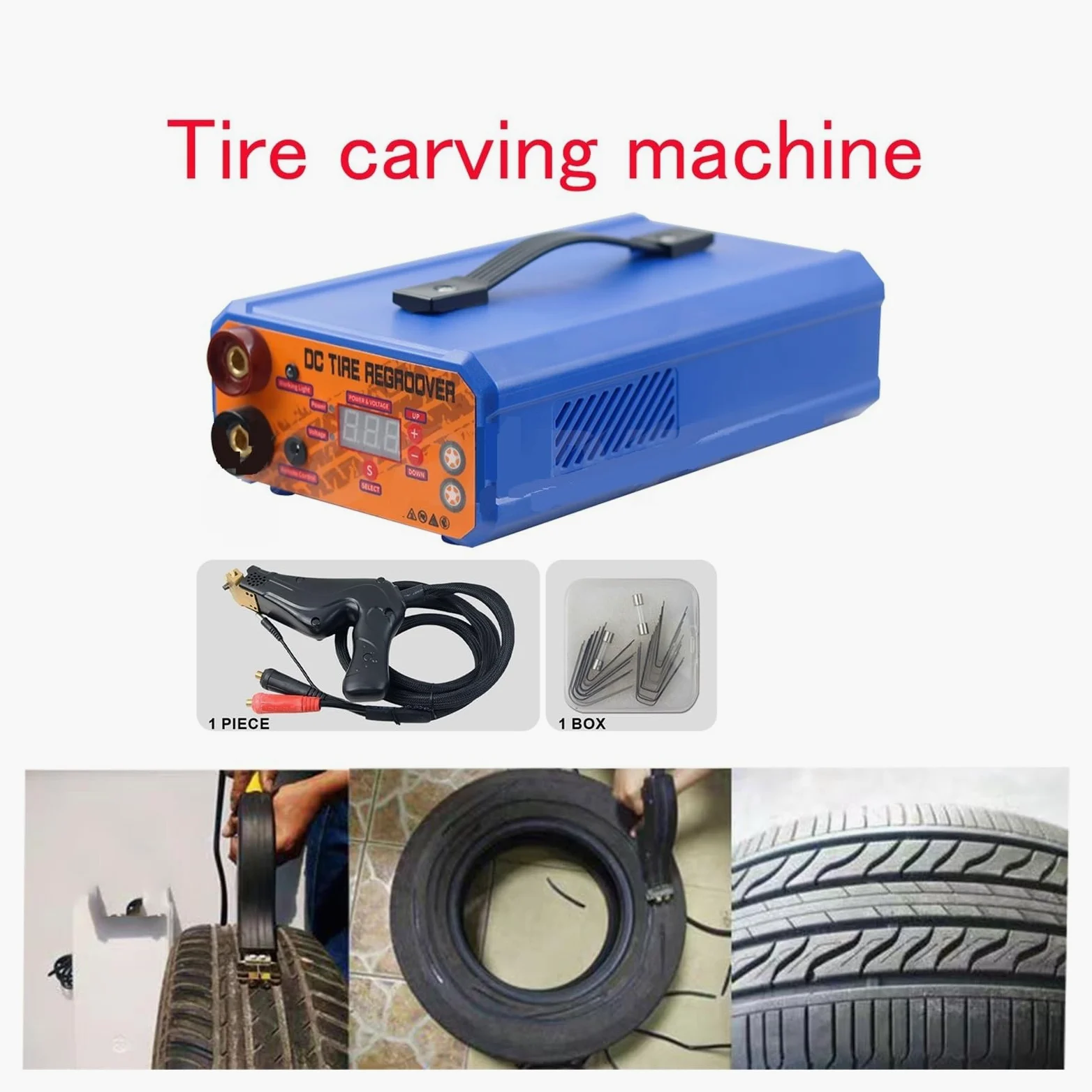 Máquina Ranuradora De Neumáticos Reesculturadora Caucho For Camiones Y Automóviles Eléctrica Corte Amplia RenovacióN
