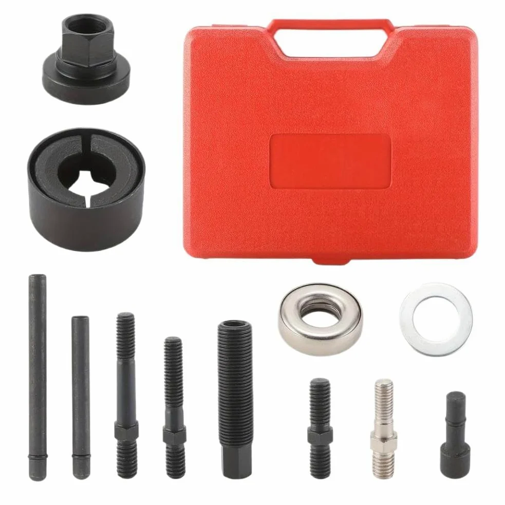 Kit de instalación de Extractor de polea de dirección asistida para Bomba de Agua, removedor de instalación de poleas de Bomba de vacío en la mayoría de los Motores