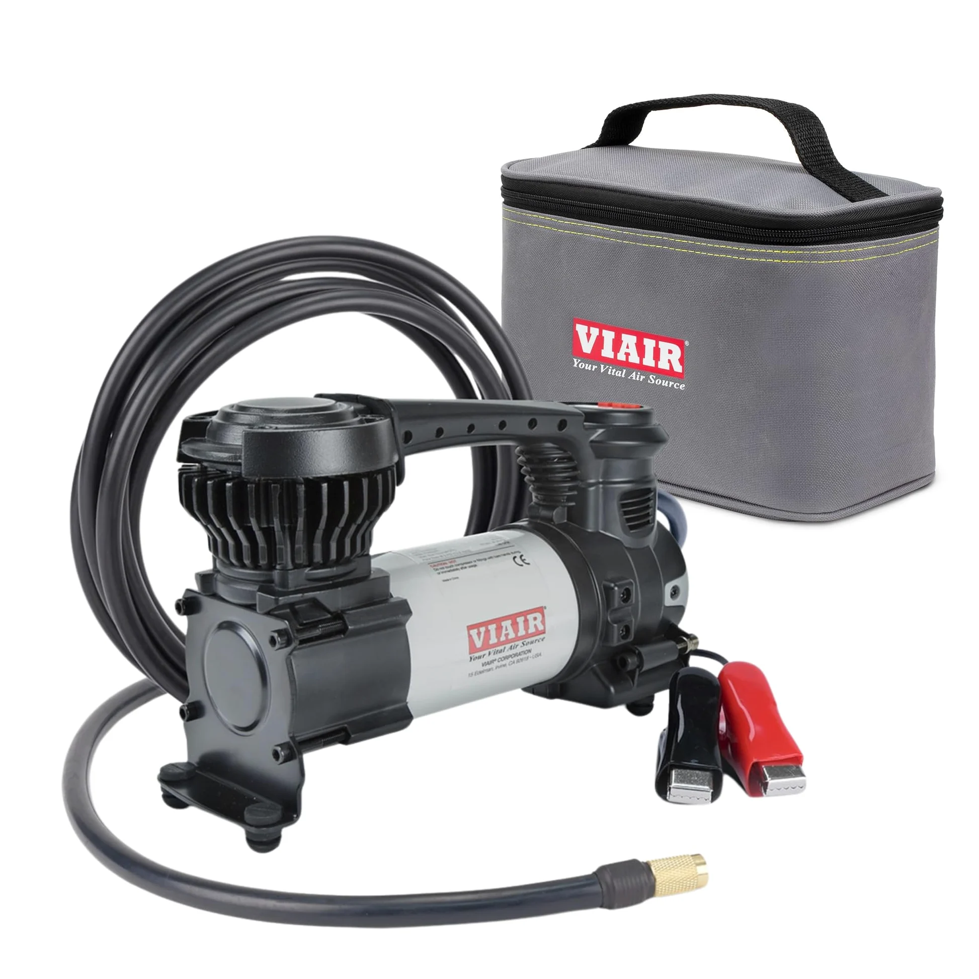 VIAIR Digital EVC88P - Inflador portátil de neumáticos para coche, camión, SUV y RV | Función de apagado automático preestablecida | Compresor de aire de 12 V de alta resistencia de 12 V