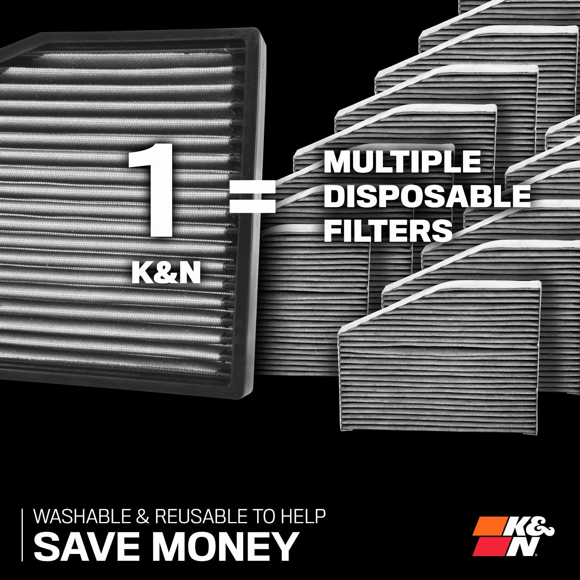 K&N Filtro de Habitáculo compatible con BMW i3 0.6/X1 2.0/X2 2.0 & Mini Cooper 1.5/2.0 (2 piezas) (VF2060)